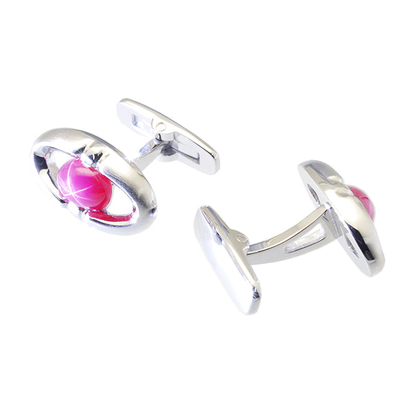 スタールビー シルバーカフス(クレサンベール/メンズ/7月誕生石)《BCFH3209》