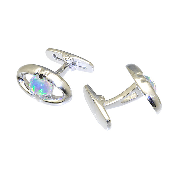ウォーターオパール SVカフス(クレサンベール/メンズ/10月誕生石)