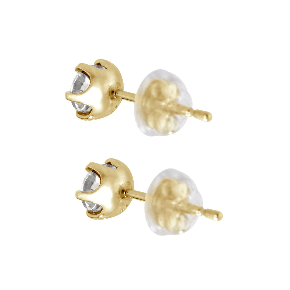 【1点限定】ダイヤモンド K18ピアス (計0.679カラット/H/I1/Good/YG/中央宝石研究所)《GEPD0033》