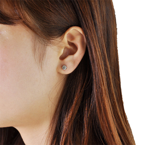 ダイヤモンド プラチナピアス(計1.0カラット/スタッド/4月誕生石)《BEPD3129W》