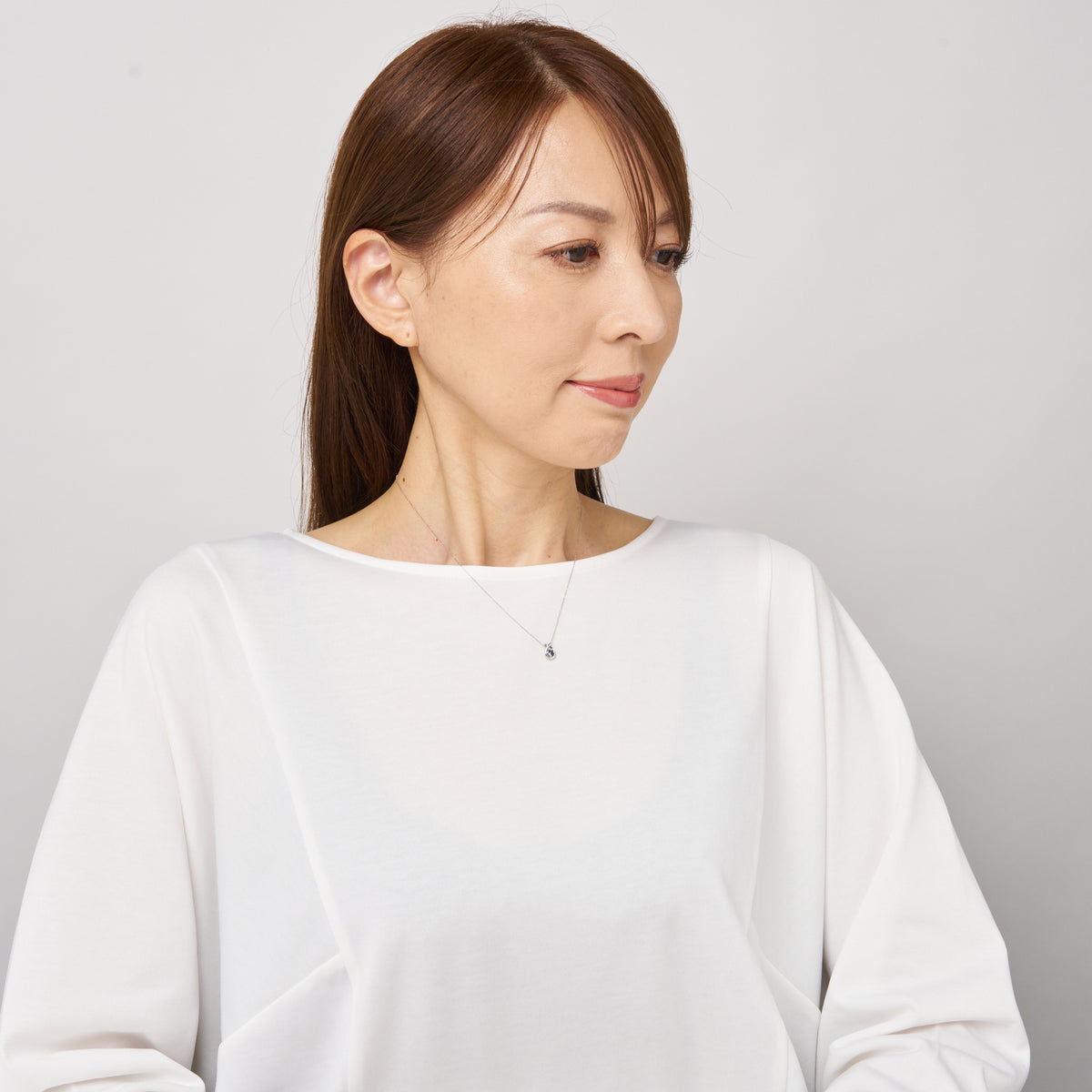 アレキサンドライト K18ネックレス(クレサンベール/雫モチーフ/6月誕生石)《BPDA7639》