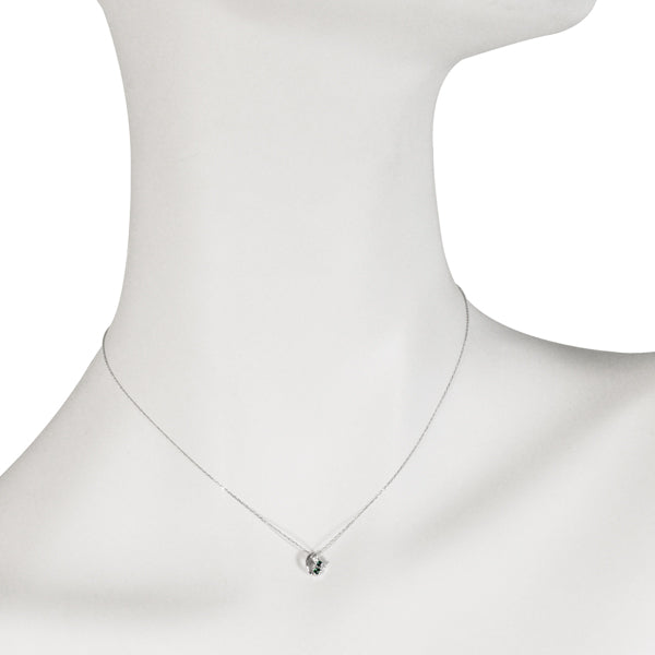 アレキサンドライト/ダイヤモンド K10ネックレス(クレサンベール/6月誕生石)《BPDA7956》