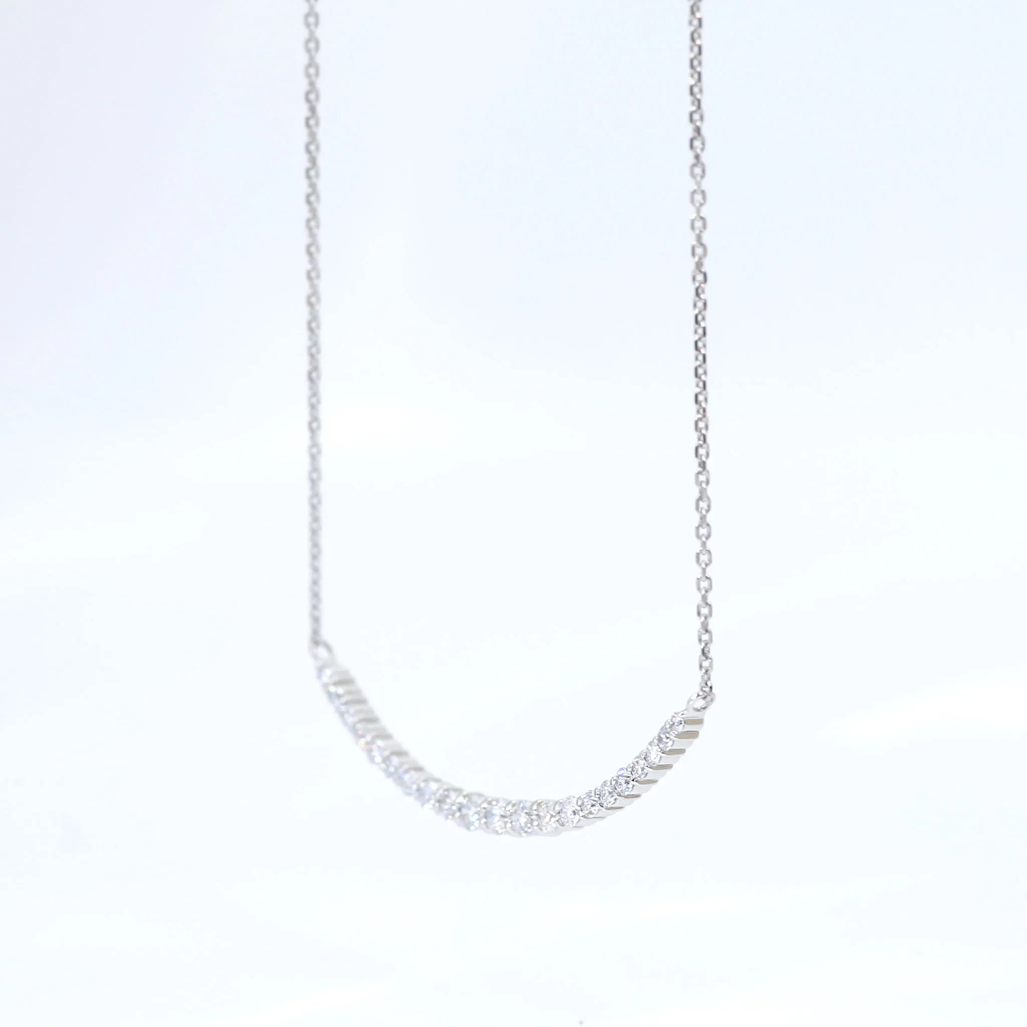 ダイヤモンド PTネックレス(計0.3カラット/デコルテ/4月誕生石)《BPDD3034》