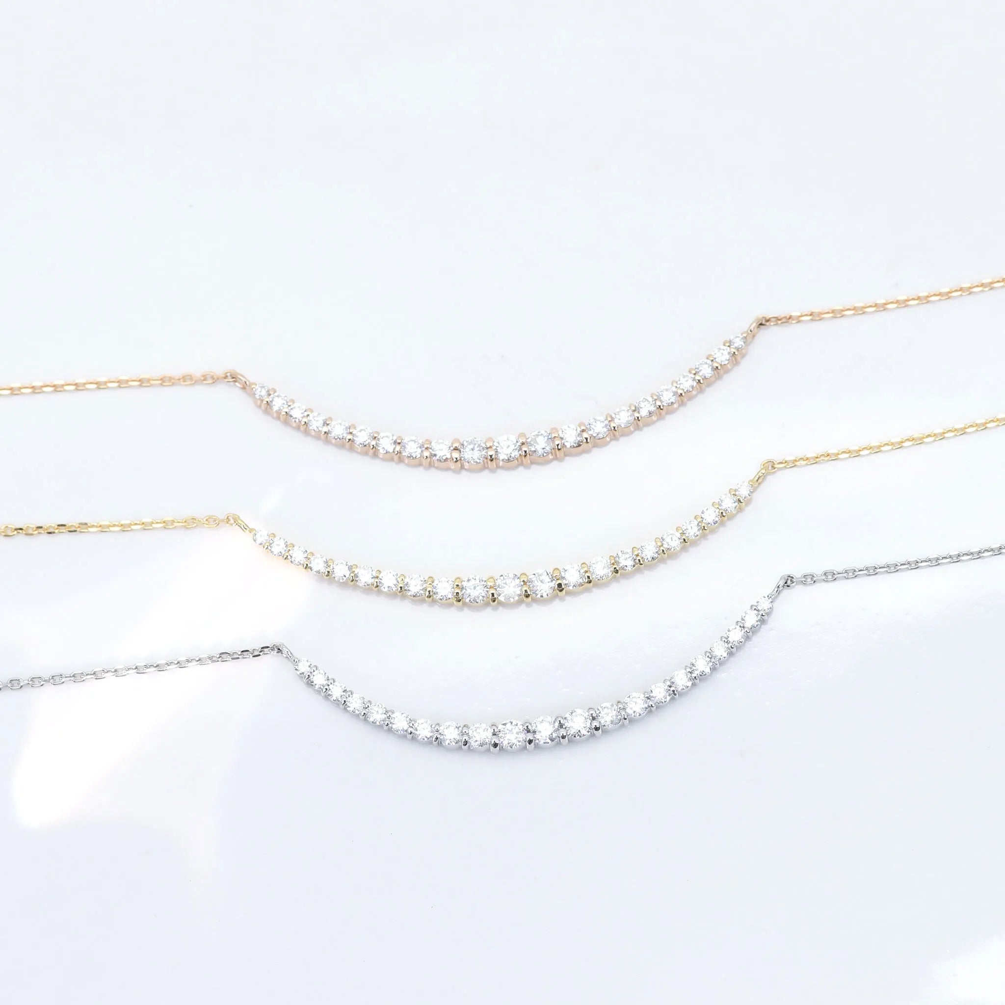 ダイヤモンド PTネックレス(計0.3カラット/デコルテ/4月誕生石)《BPDD3034》