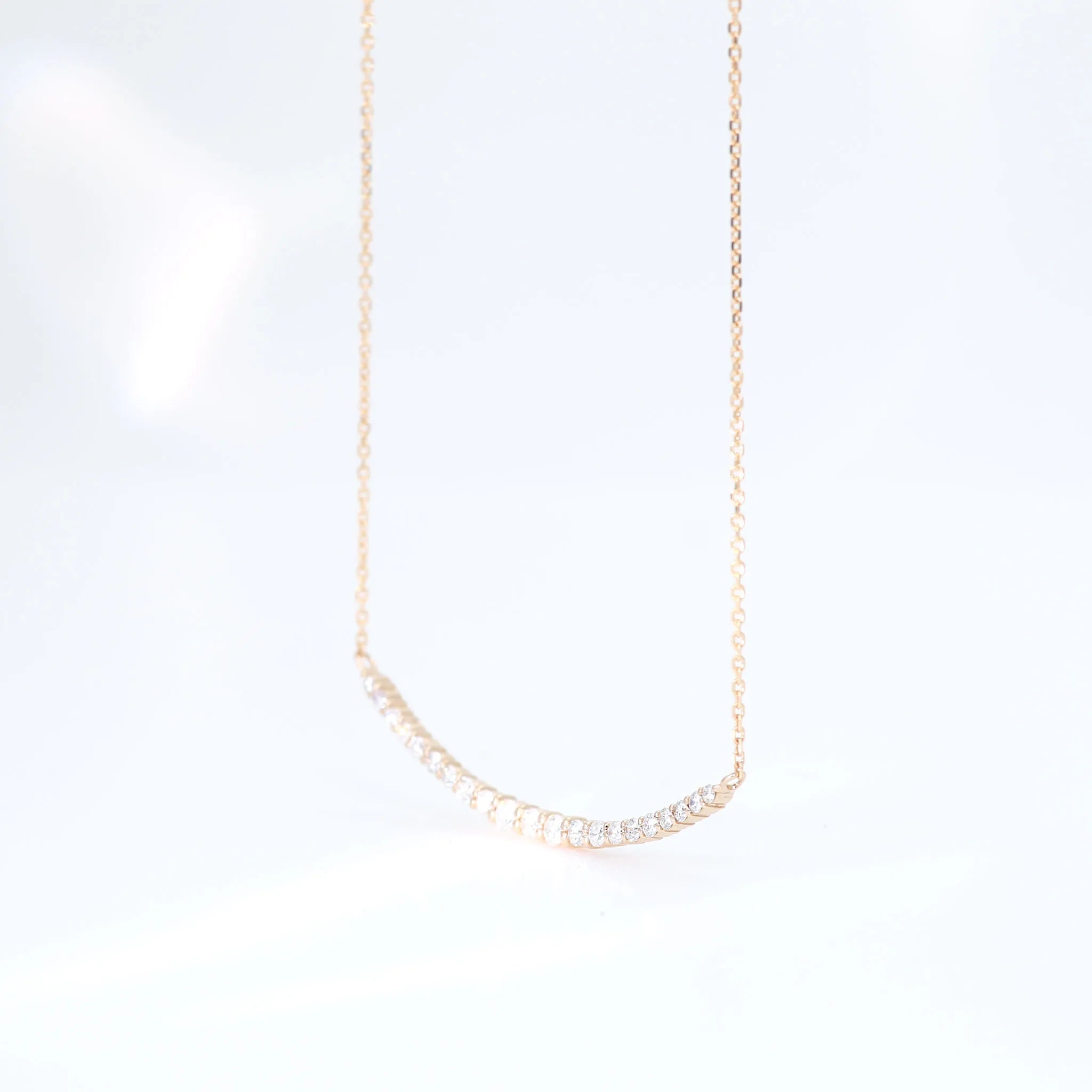 ダイヤモンド K18ネックレス(計0.3カラット/デコルテ/4月誕生石)《BPDD3036》