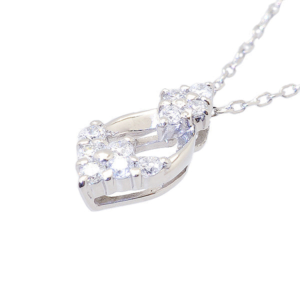 ダイヤモンド プラチナネックレス(計0.12カラット/4月誕生石)《BPDD9010》