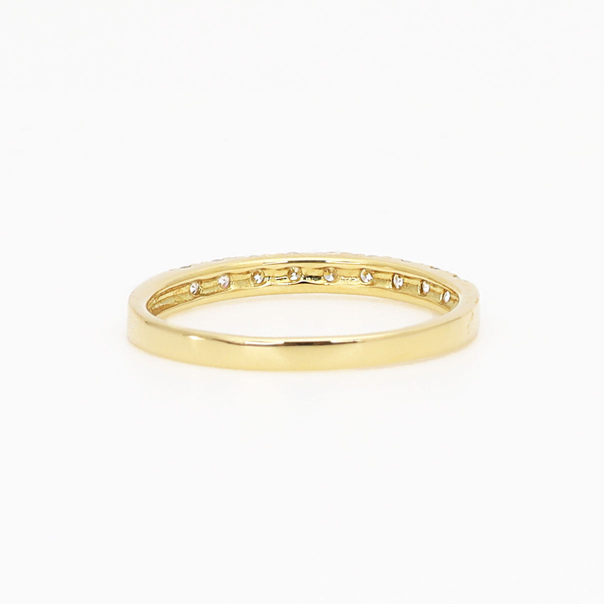 ダイヤモンド K18リング(0.3カラット/ハーフエタニティ/4月誕生石)《BRGD4069W》