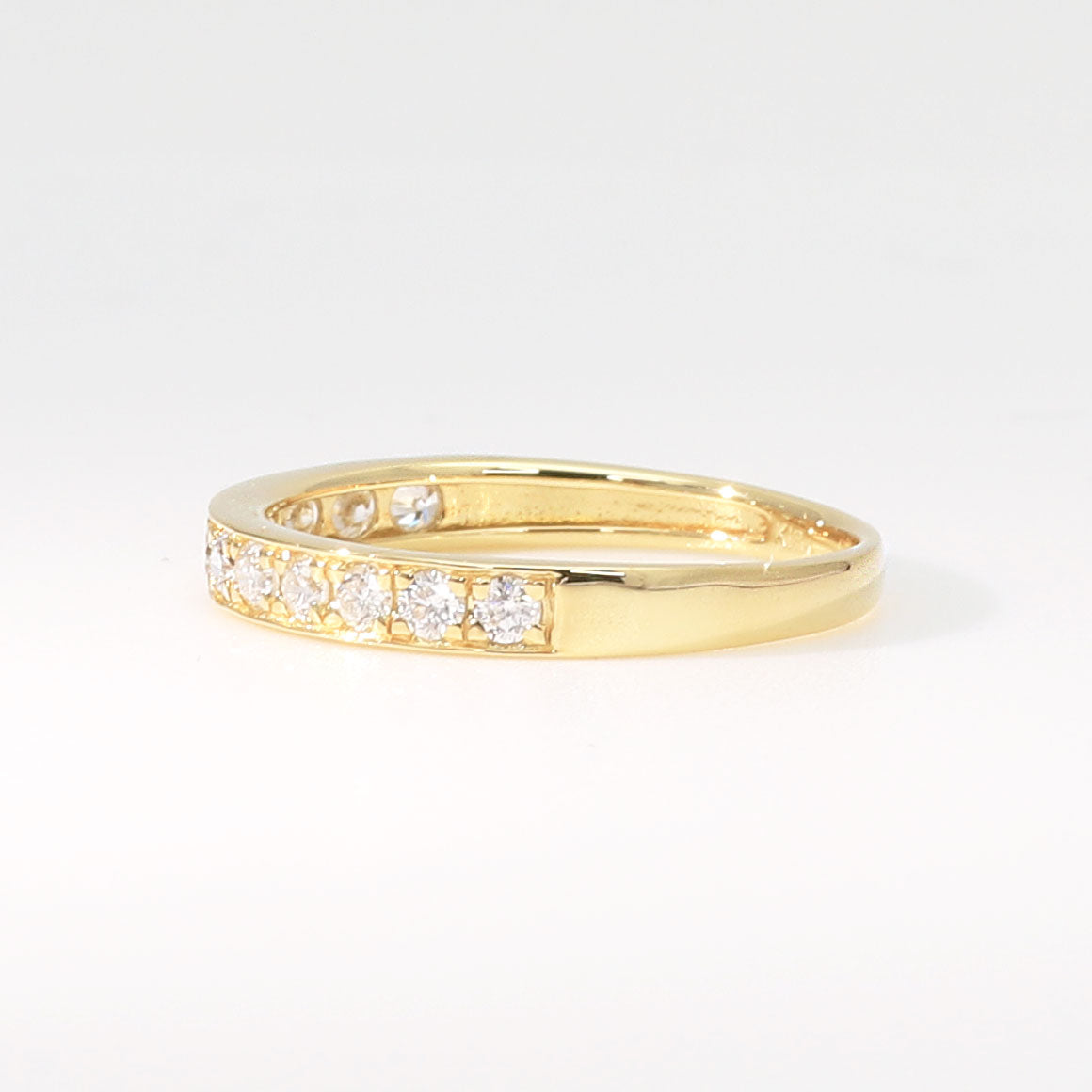 ダイヤモンド K18リング(計0.3カラット/ハーフエタニティ/4月誕生石)《BRGD9864W》