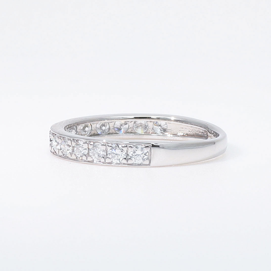 ダイヤモンド プラチナリング(計0.5カラット/ハーフエタニティ/4月誕生石)《BRGD9866W》