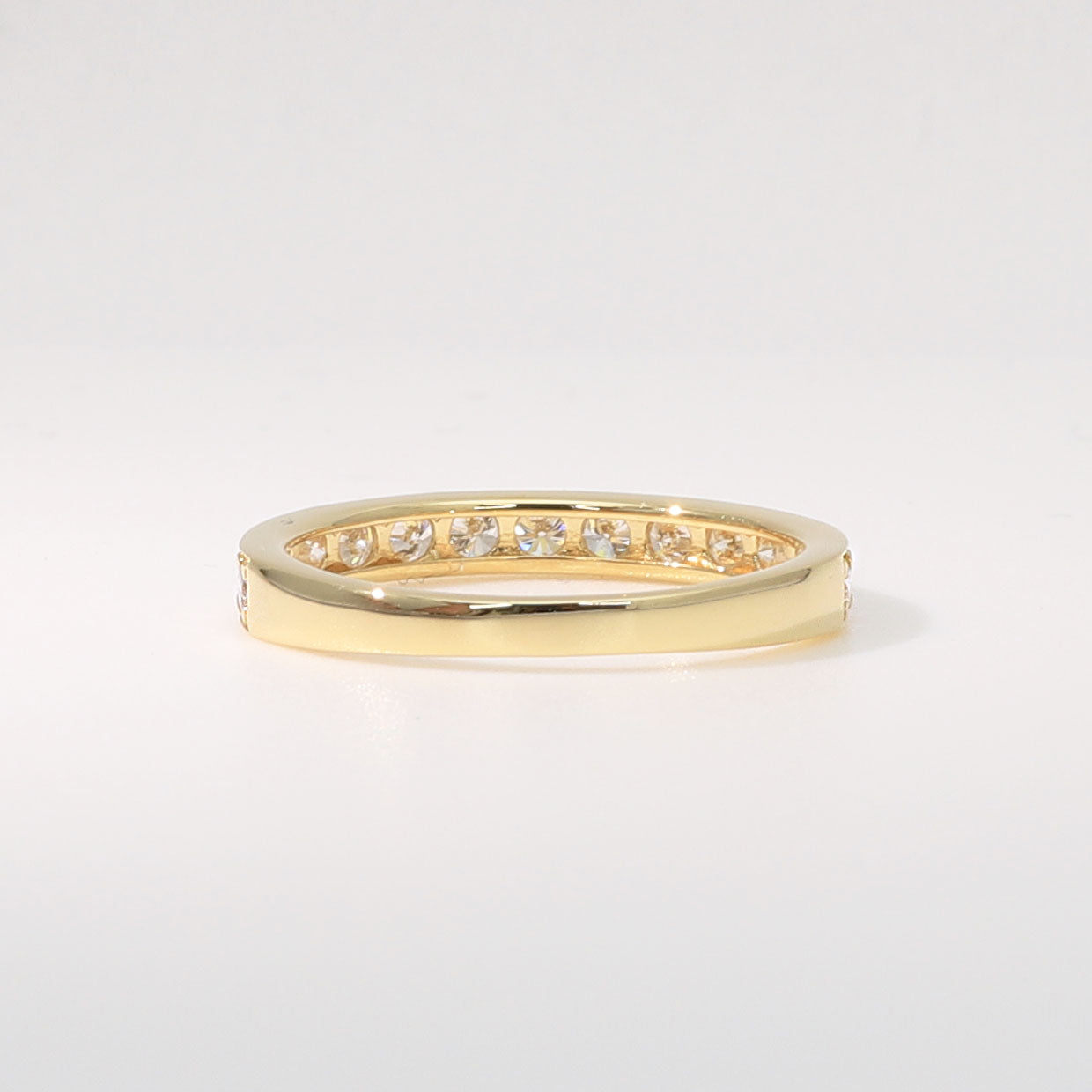 ダイヤモンド K18リング(計0.5カラット/ハーフエタニティ/4月誕生石)《BRGD9867W》