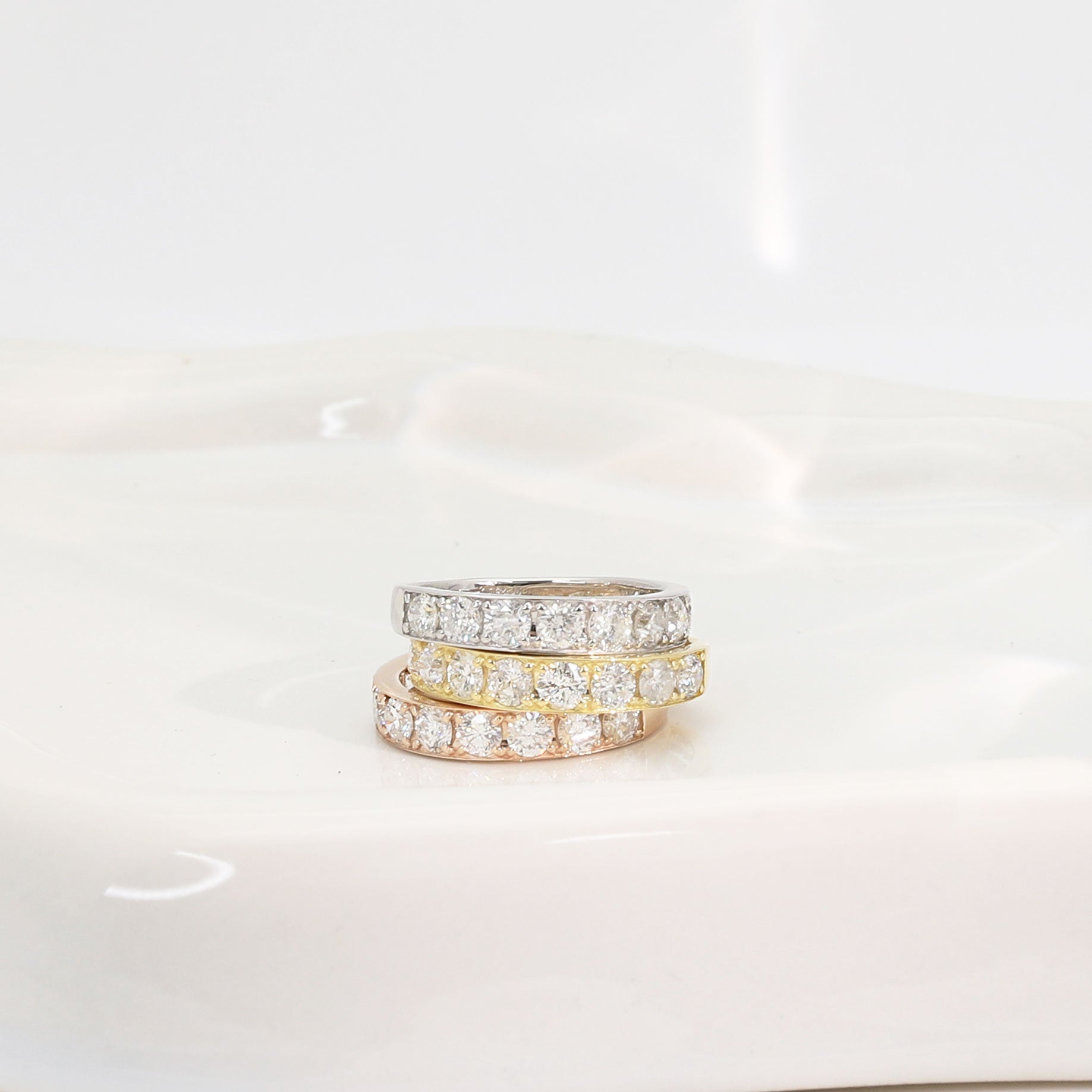 ダイヤモンド プラチナリング(計1.0カラット/Jカラー/I/Good/ハーフエタニティ/4月誕生石)《BRGD9869W》