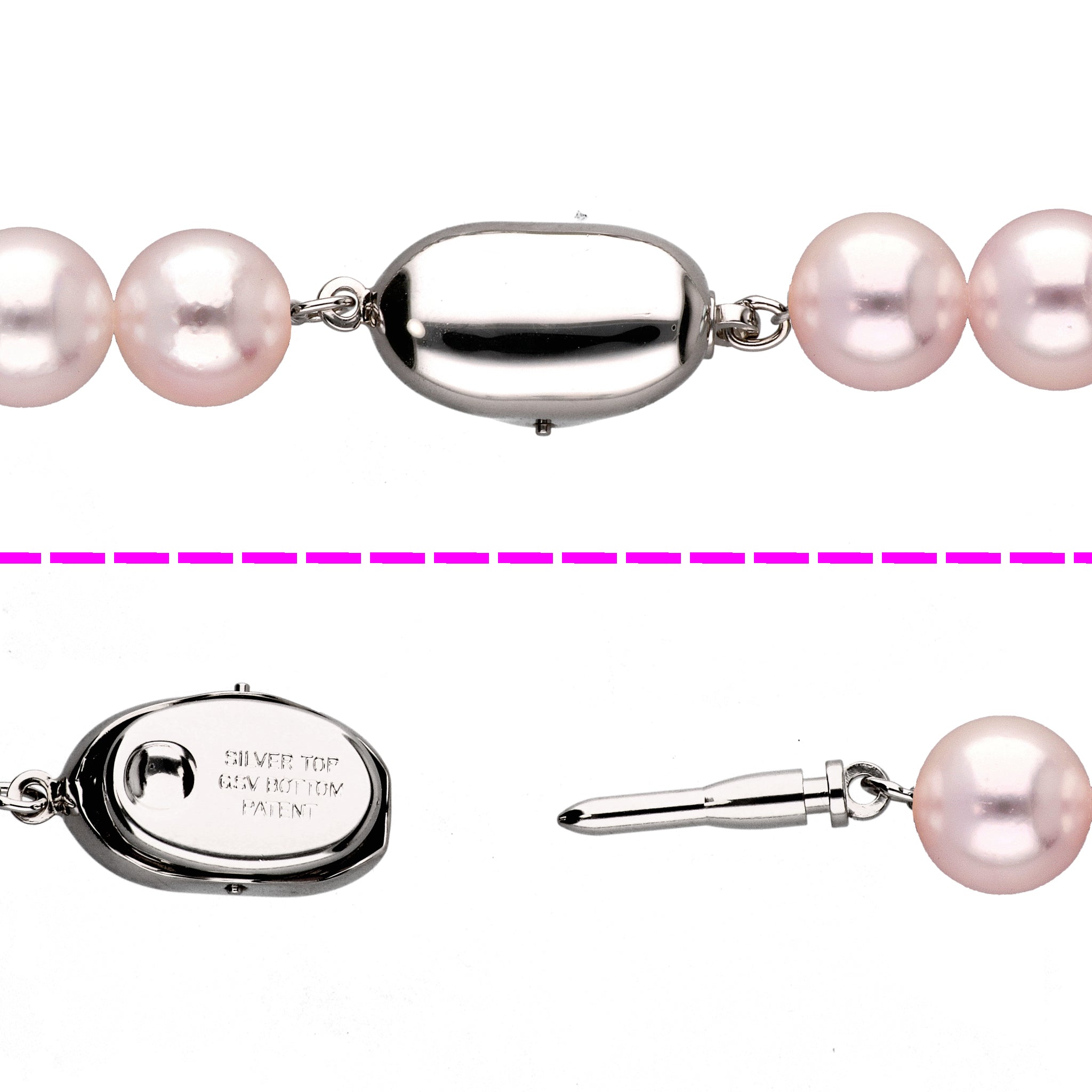 パール シルバー /K14ネックレス/イヤリングセット(オーロラロゼプレミアム/アコヤ真珠/8.0mm~8.5mm/2点セット/6月誕生石/鑑別鑑定書付き)《JACQ1894》