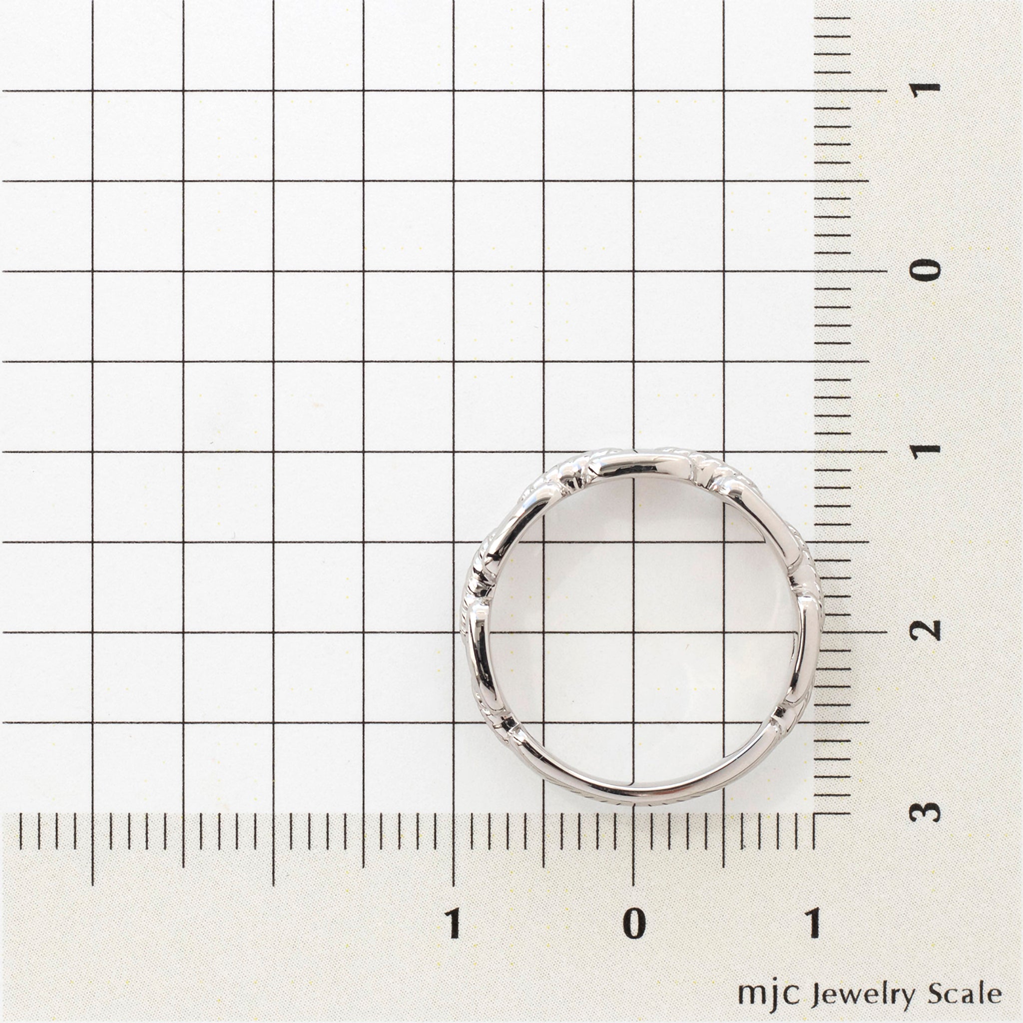 プラチナリング(チェーンモチーフ)《FI00108》
