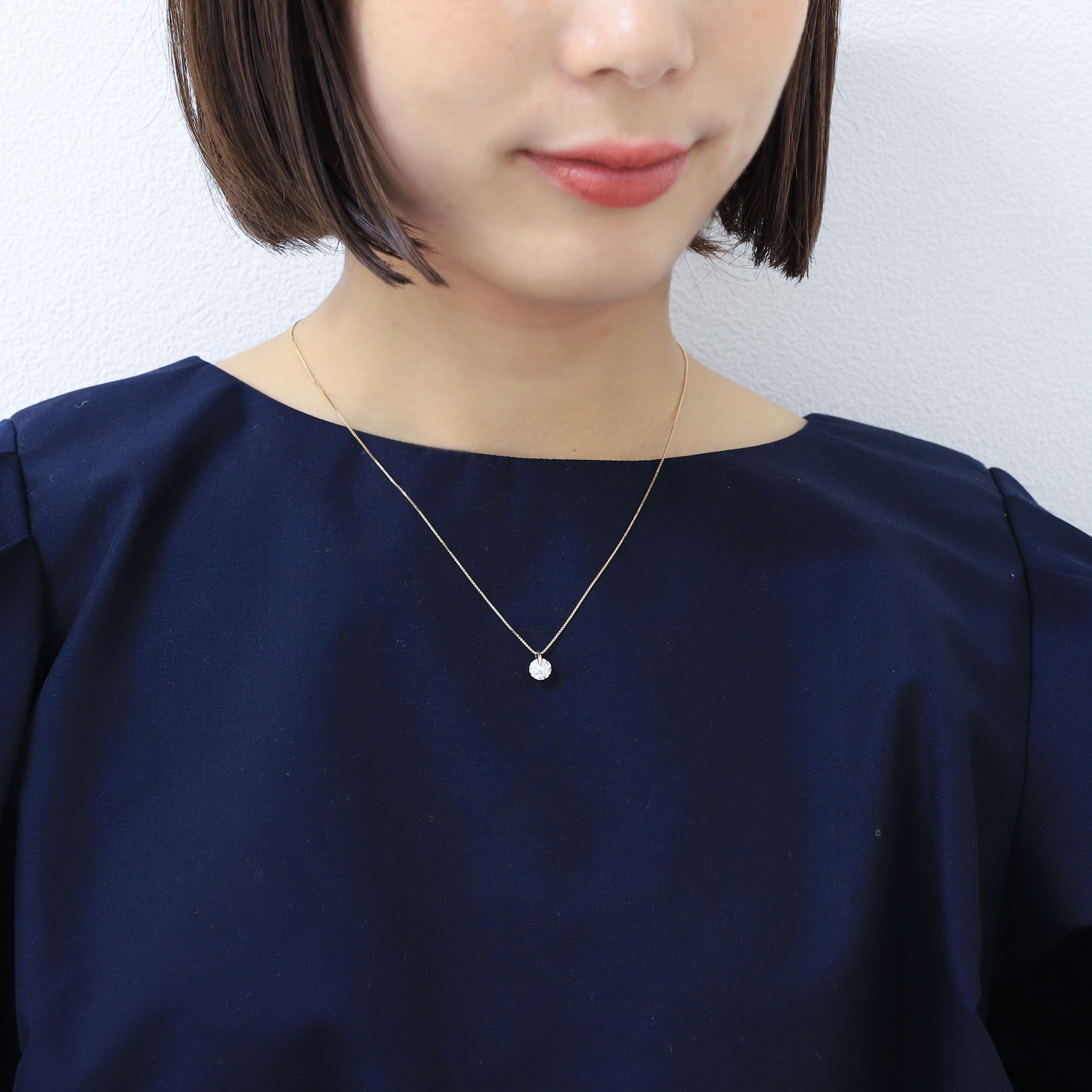 【1点限定】ダイヤモンド K18ネックレス(1.013カラット/1点留め/G/SI2/3EX/中央宝石研究所鑑定書付き)≪GPDD0005≫