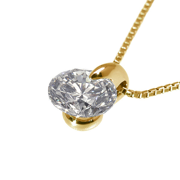 【1点限定】ダイヤモンド K18ネックレス(1.009カラット/1点留め/H/SI2/3EX/中央宝石研究所鑑定書付き)≪GPDD0006≫