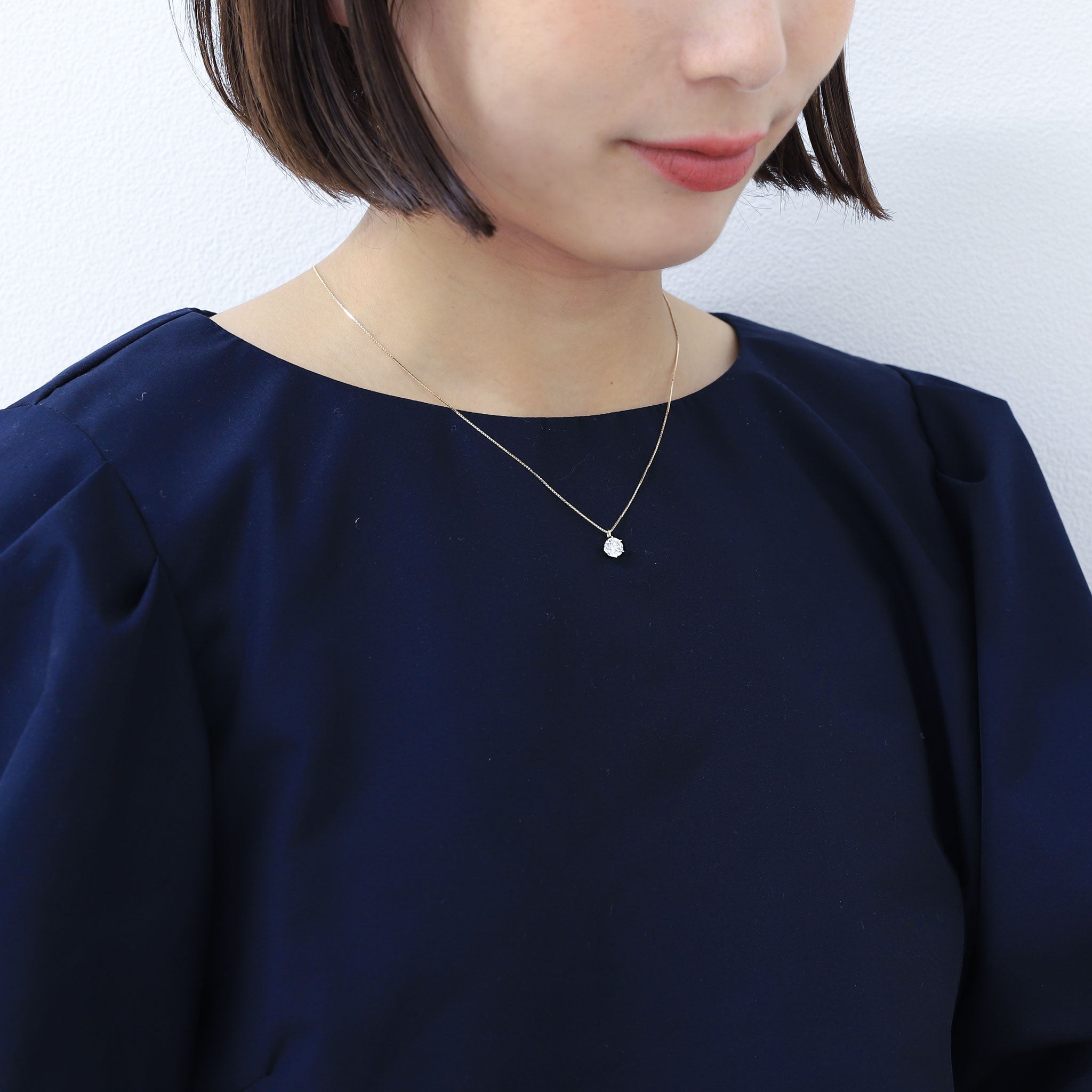 【1点限定】ダイヤモンド K18ネックレス(1.011カラット/6本爪/G/SI2/3EX/中央宝石研究所鑑定書付き)≪GPDD0007≫