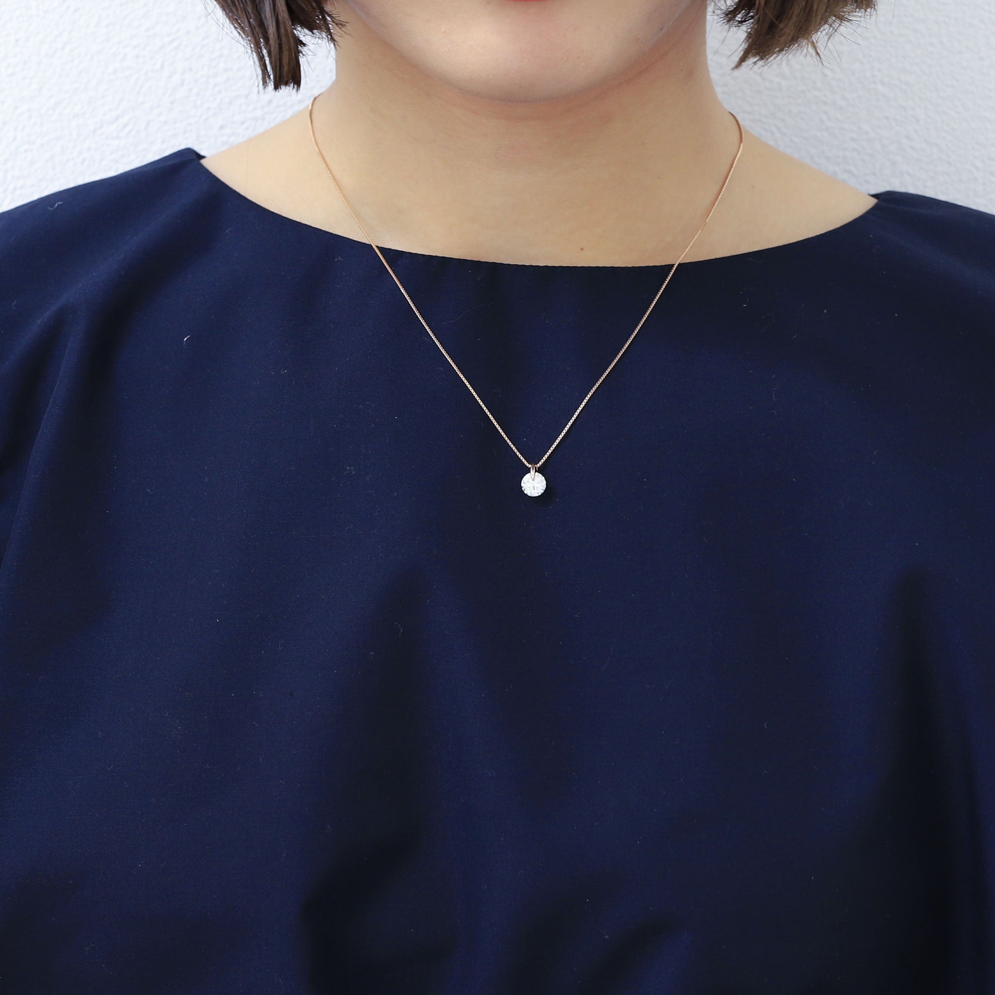 【1点限定】ダイヤモンド K18ネックレス(1.001カラット/1点留め/G/SI2/3EX/中央宝石研究所鑑定書付き)≪GPDD0009≫