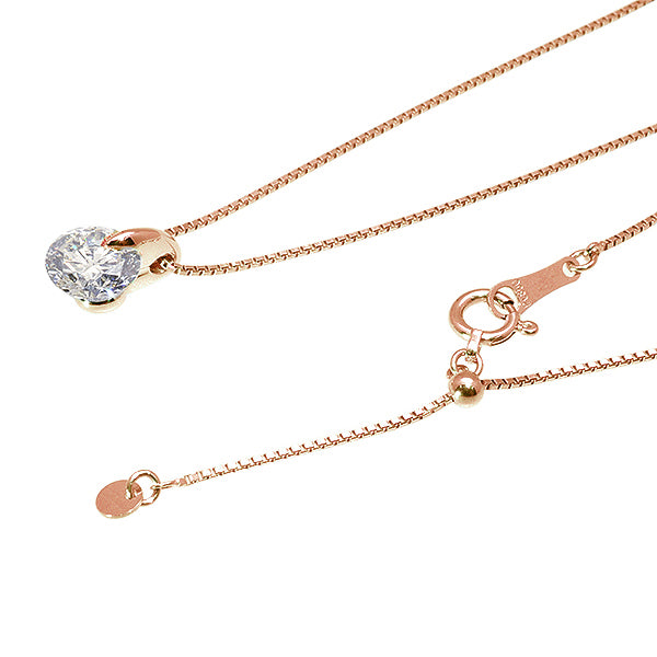 【1点限定】ダイヤモンド K18ネックレス(1.001カラット/1点留め/G/SI2/3EX/中央宝石研究所鑑定書付き)≪GPDD0009≫