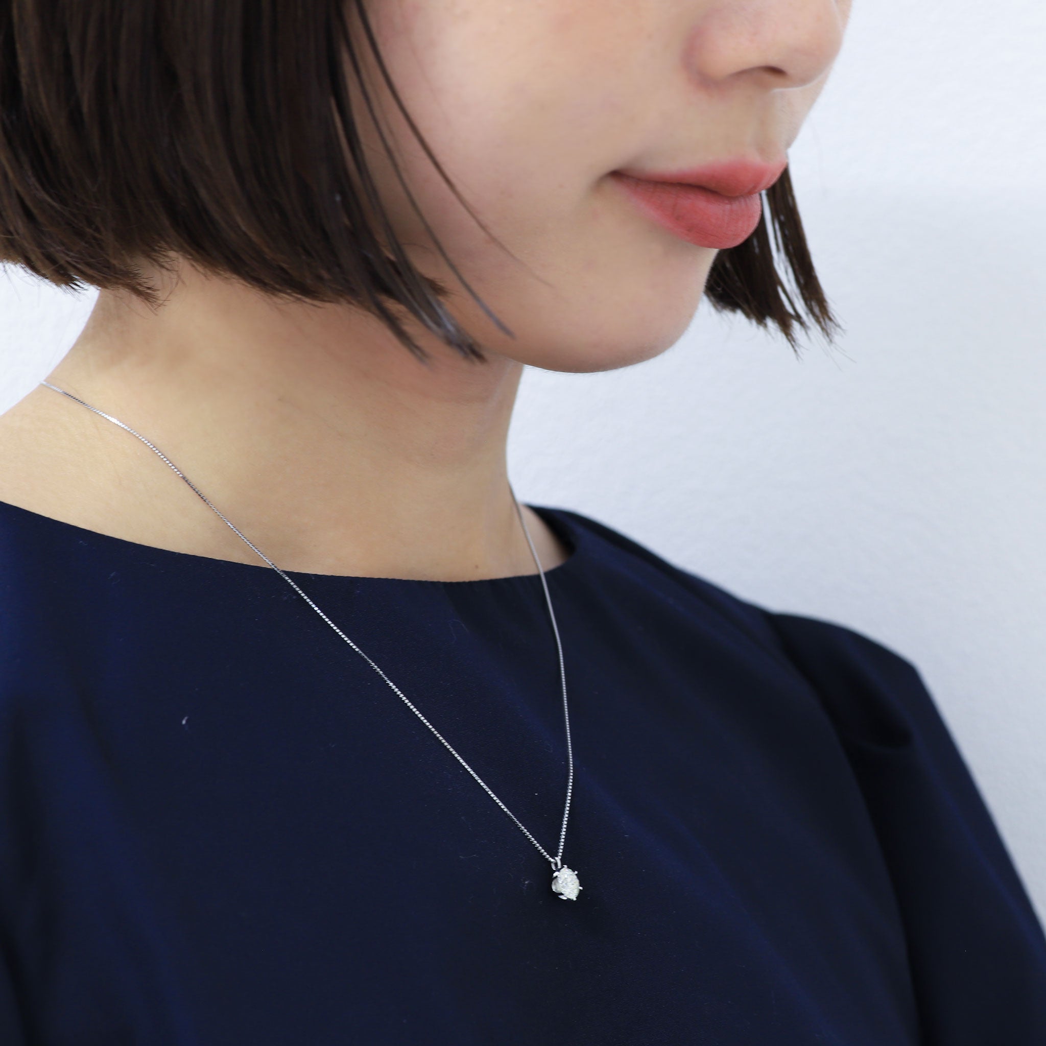 【1点限定】ダイヤモンド プラチナネックレス(1.128カラット/6本爪/M/I1/VG/中央宝石研究所鑑定書付き)≪GPDD0013≫