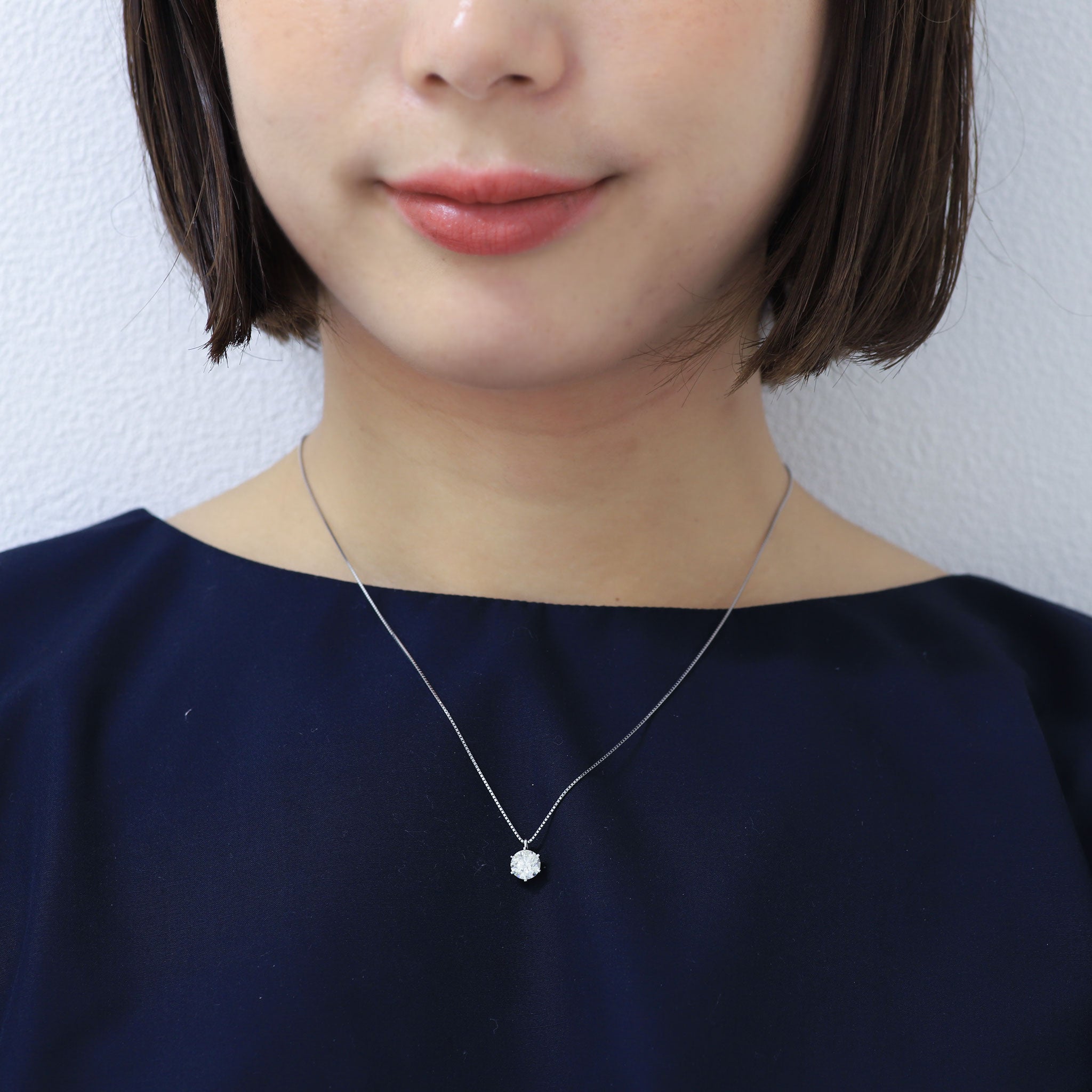 【1点限定】ダイヤモンド プラチナネックレス(1.128カラット/6本爪/M/I1/VG/中央宝石研究所鑑定書付き)≪GPDD0013≫