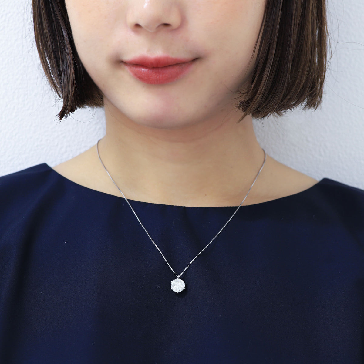 【1点限定】ダイヤモンド プラチナネックレス(3.068カラット/K/I1/GOOD/グレーディングレポート付)《GPDD0090》