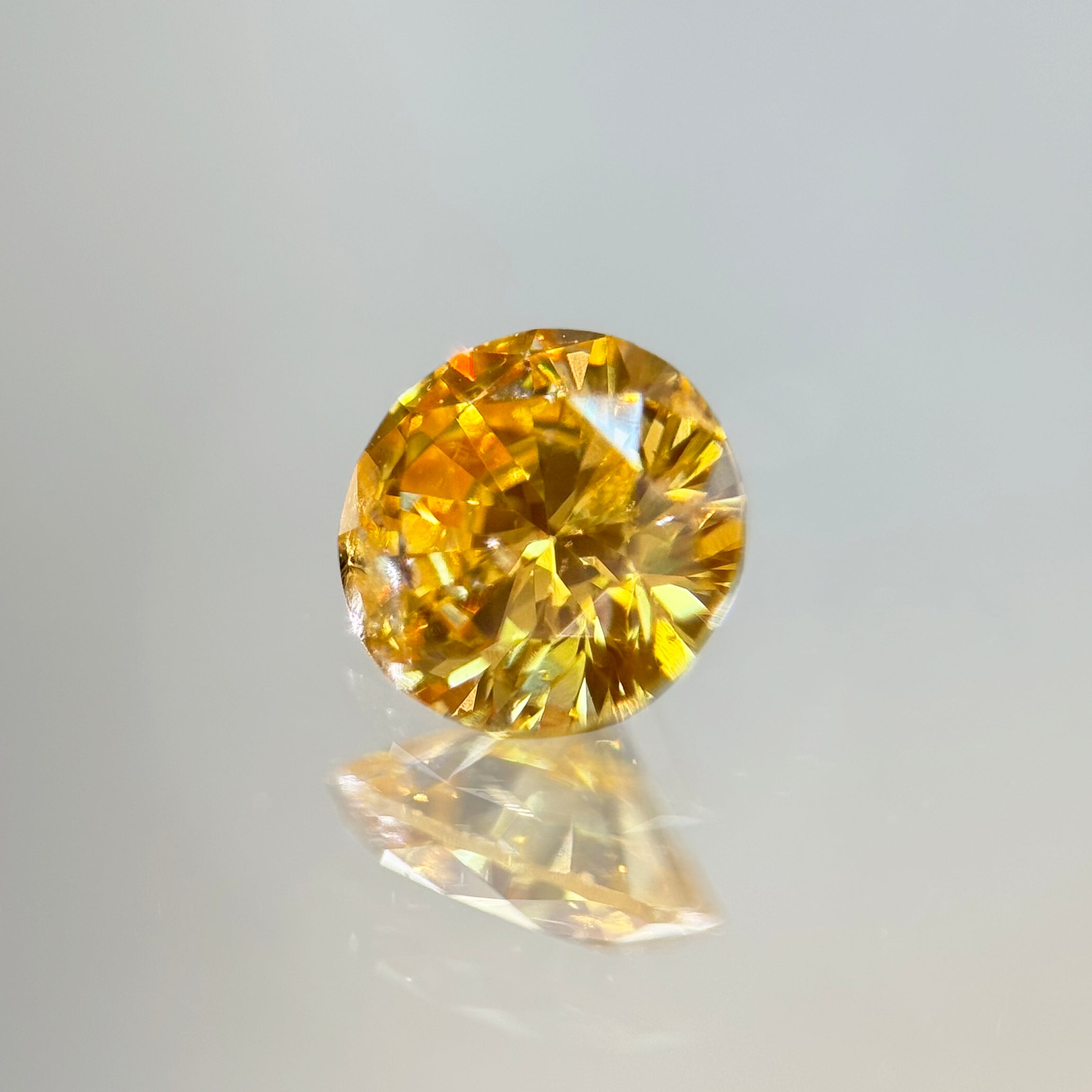 【1点限定】ダイヤモンド ルース(0.173ct/Fancy Intense Orange Yellow/グレーディングレポート付き)《JOOD2024》