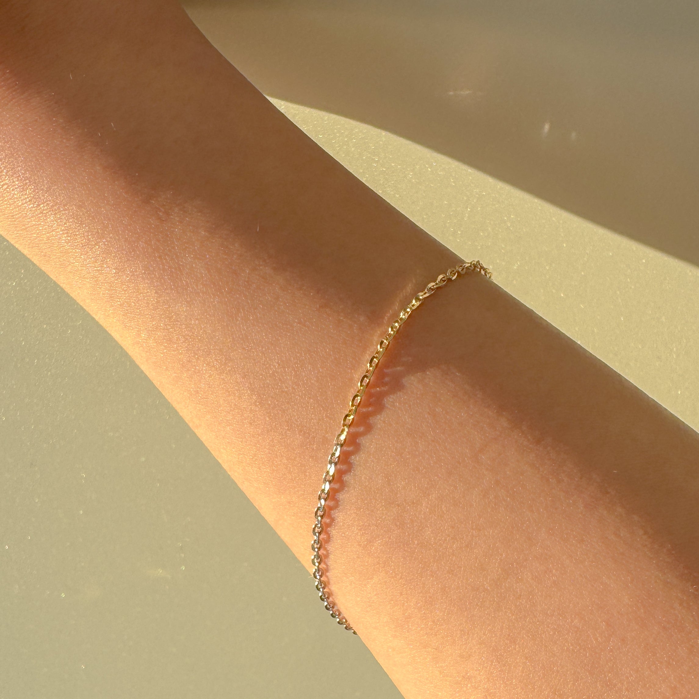 K18/PTブレスレット(カットアズキブレス)《WBCY4180》