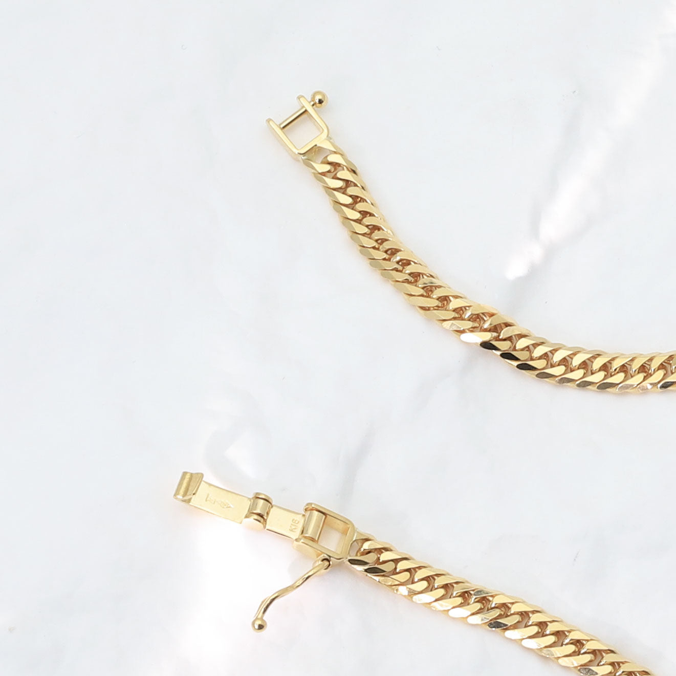 【5点限定】K18イエローゴールドブレスレット(喜平/6面ダブルカット/10g/18cm)≪JBCY2031≫