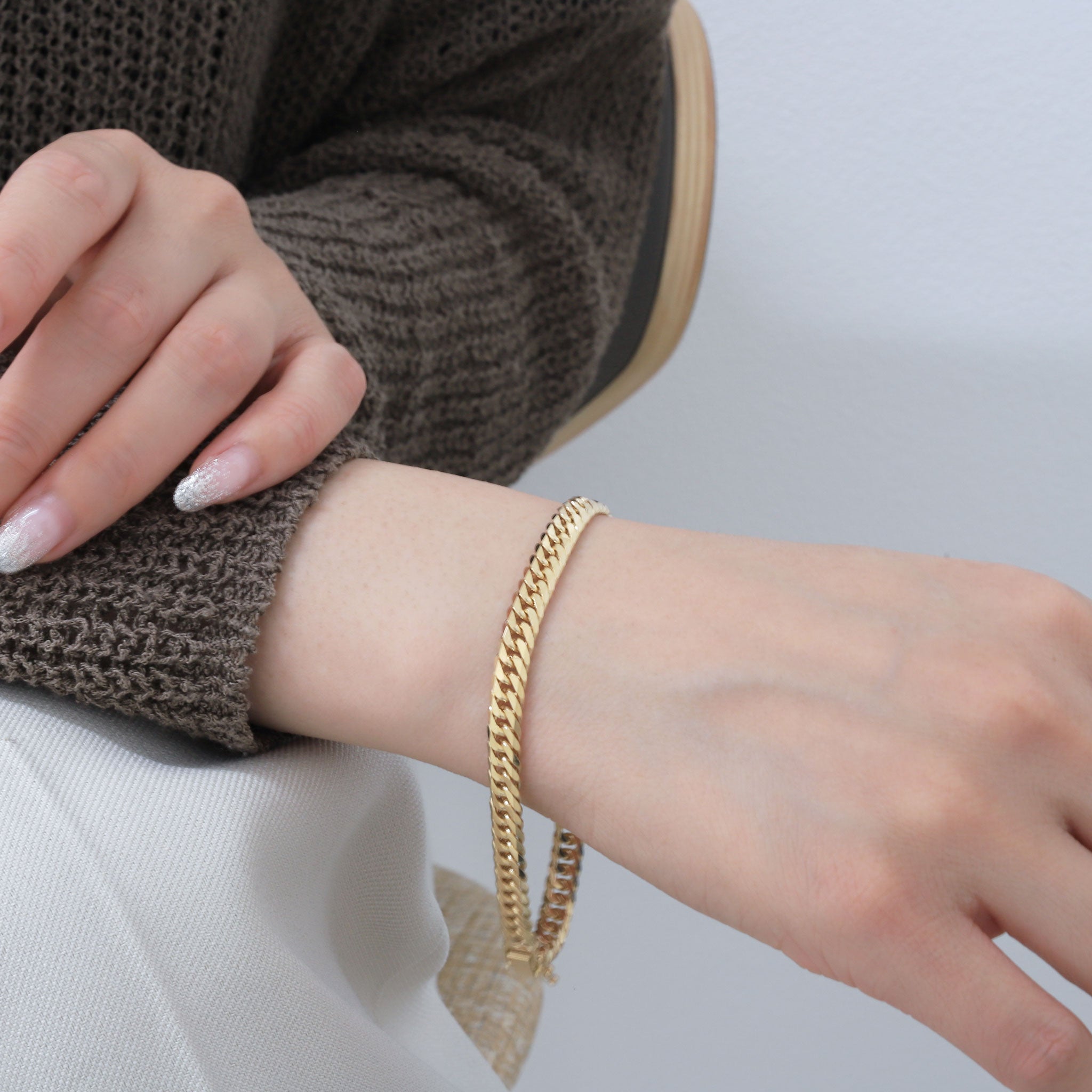 【2点限定】K18イエローゴールドブレスレット(喜平6面ダブルカット/20g/20cm)≪JBCY2013≫