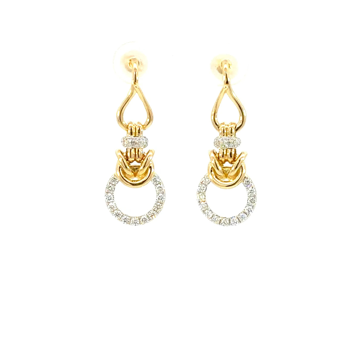 【限定1点】ダイヤモンド K18ピアス(計0.48ct/4月誕生石)《JEPD2083》