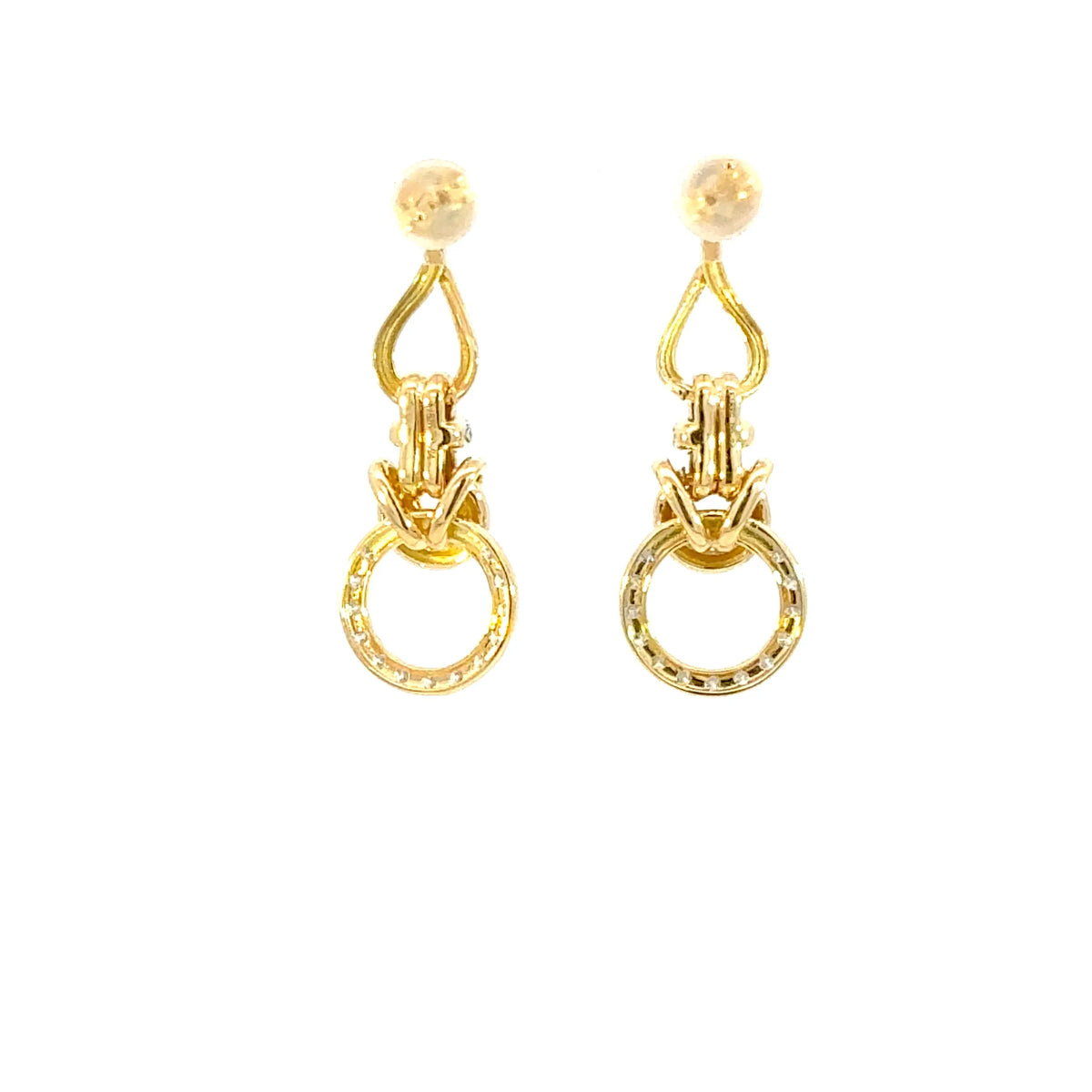 【限定1点】ダイヤモンド K18ピアス(計0.48ct/4月誕生石)《JEPD2083》