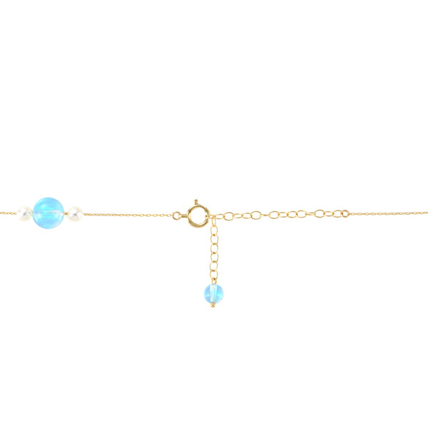 ウォーターオパール K14ネックレス(クレサンベール/10月誕生石)《JNKW1626》