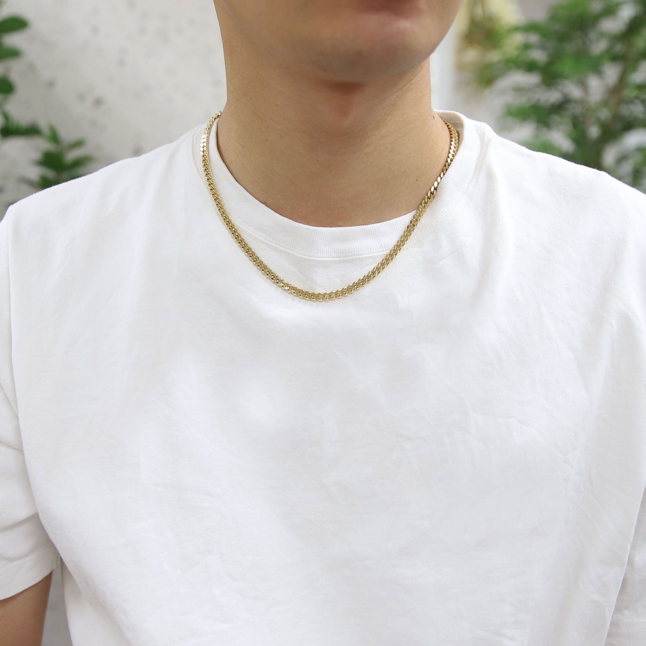 【3点限定】K18イエローゴールドネックレス(喜平/2面シングルカット/50g/50cm)≪JNKY2030≫