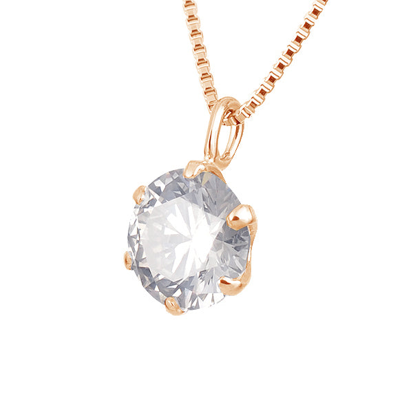 ダイヤモンド K18ネックレス(0.5カラット/HカラーUP/I1/GoodUP/一粒/4月誕生石/グレーディングレポート付き)《JPDD1231》