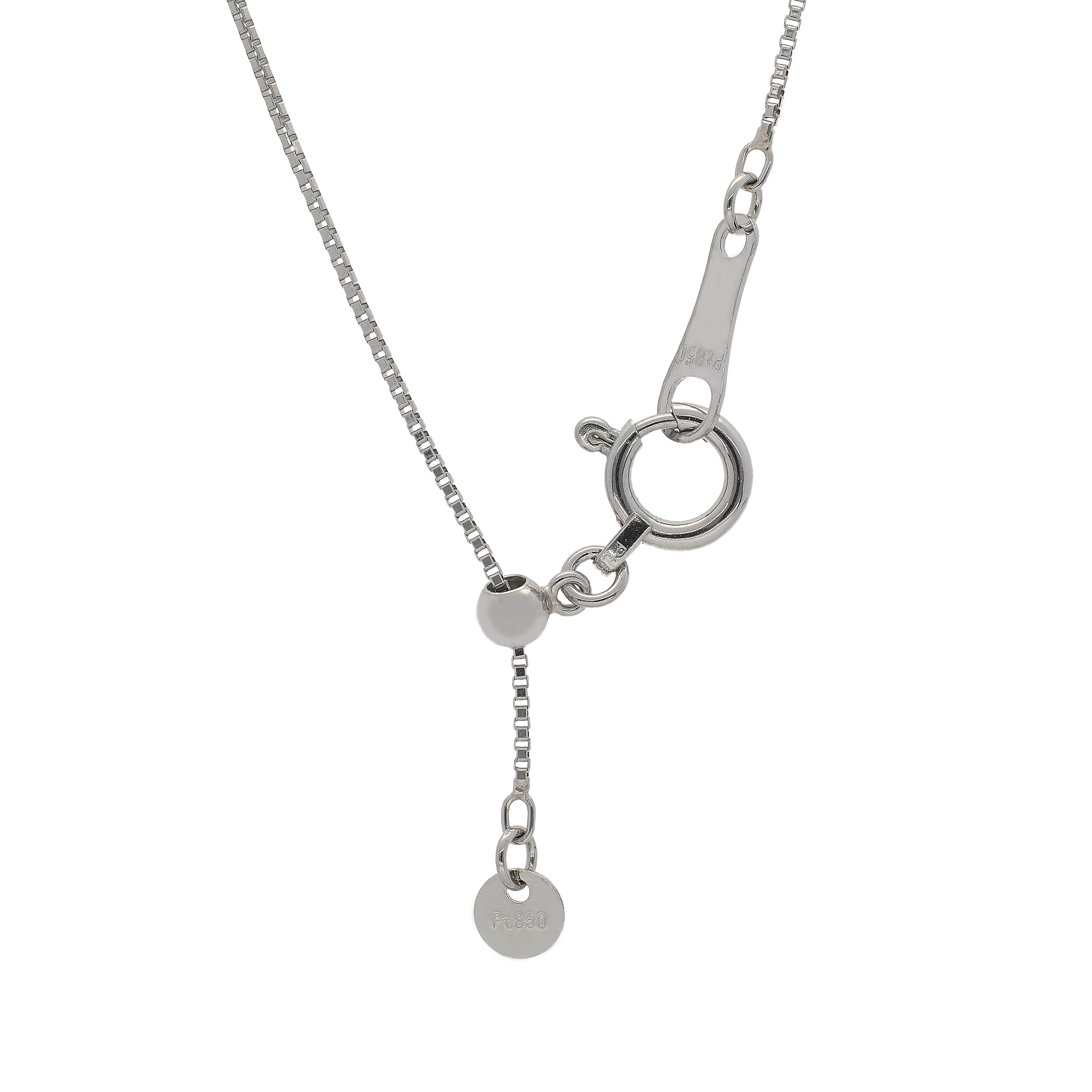 ブラウンダイヤモンド/ダイヤモンド PTネックレス(0.3カラット/4月誕生石/グレーディングレポート付き)《JPDD1527》