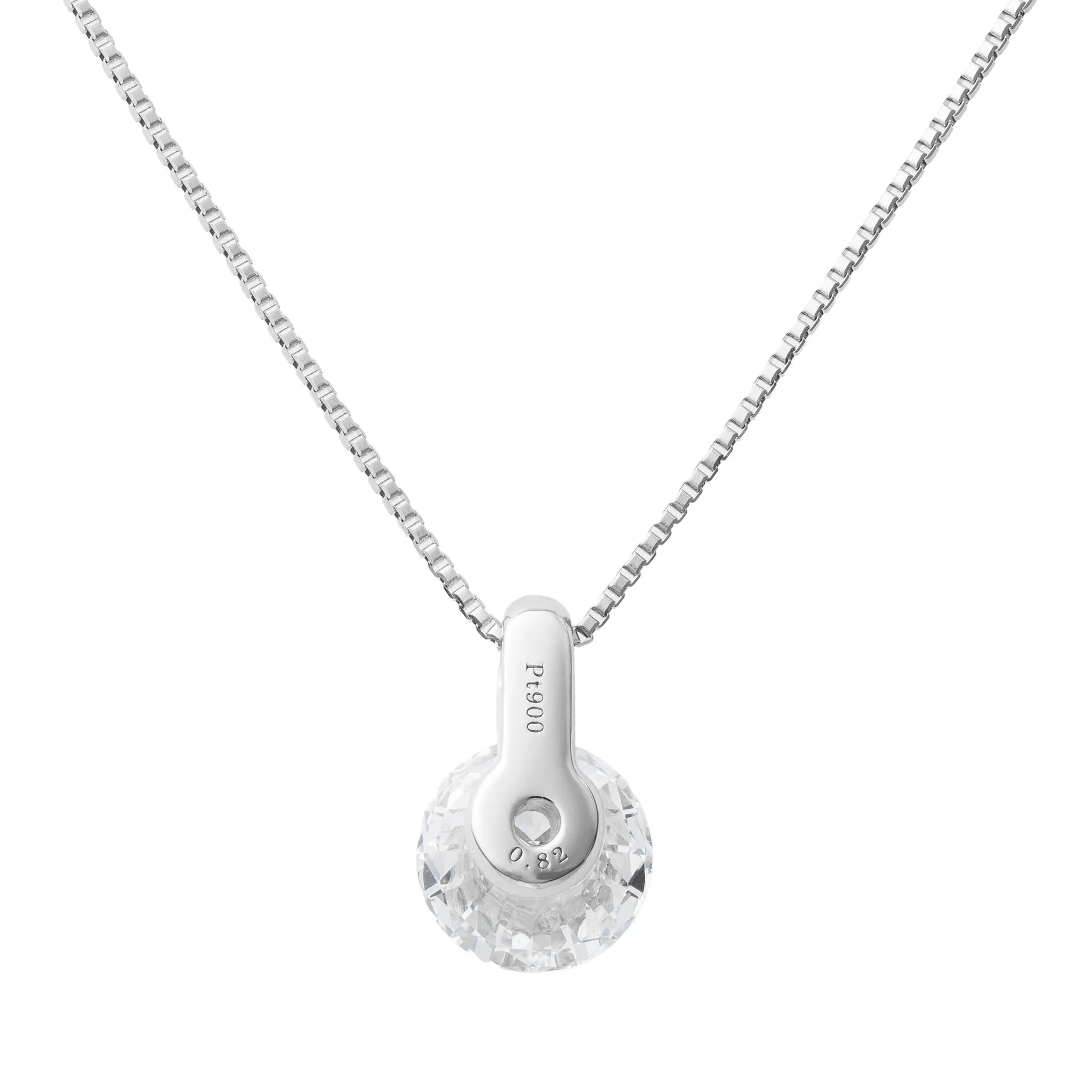 ダイヤモンド プラチナネックレス(0.8カラット/Dカラー/SI2UP/EX/一粒/4月誕生石/GIA鑑定書付き)《JPDD1991》