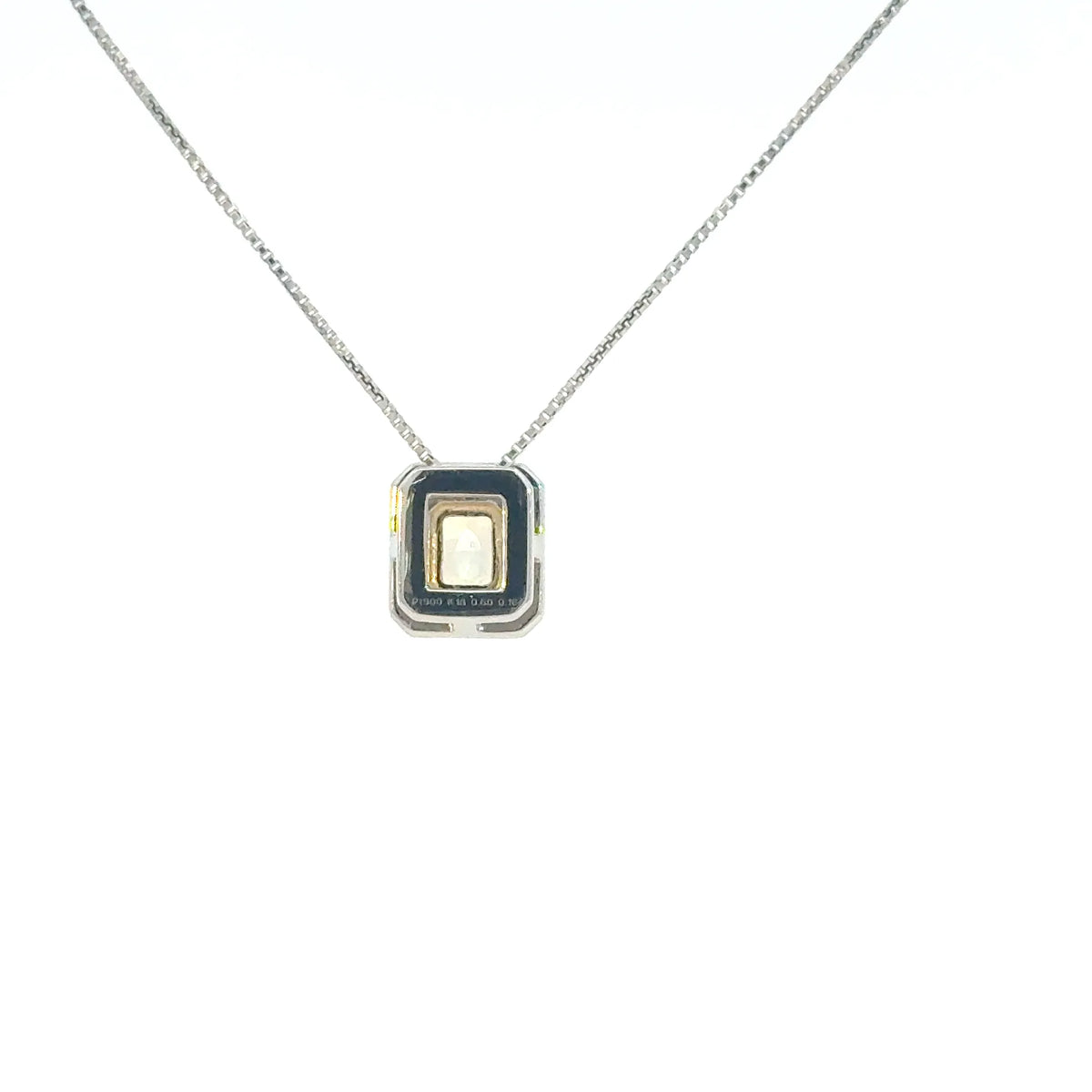 【限定1点】イエローダイヤモンド/ダイヤモンド プラチナ/K18ネックレス(FIY/0.6ct/グレーディングレポート付/4月誕生石)《JPDD2110》