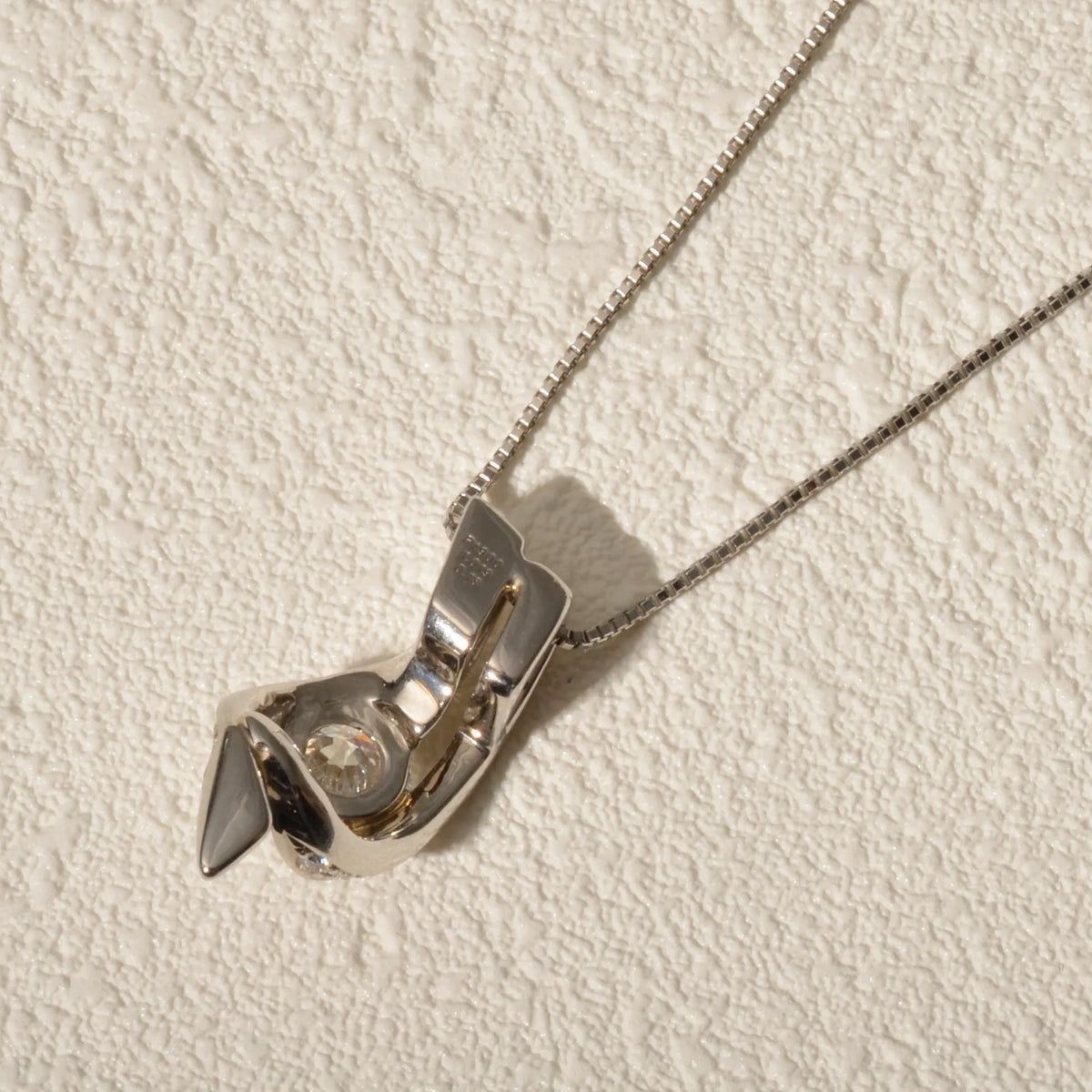 【限定1点】ダイヤモンド プラチナネックレス(1.019ct/G/I1/VeryGood/グレーディングレポート付/4月誕生石)《JPDD2123》