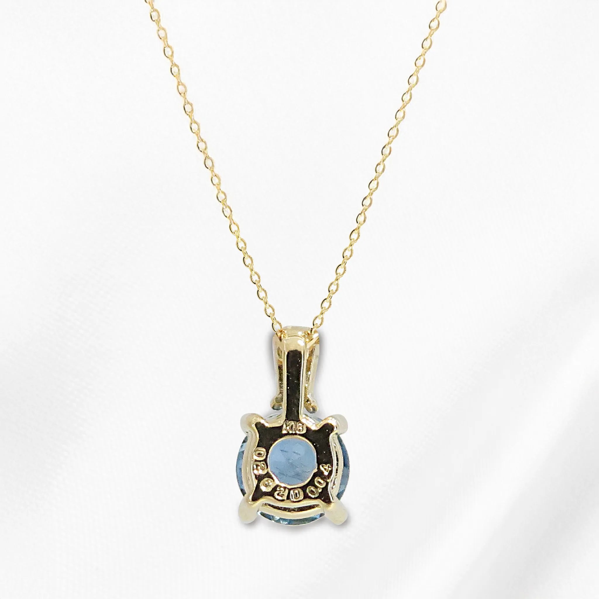 【限定3点】アクアマリン/ダイヤモンド K18ネックレス(0.25ctUP/サンタマリアカラー/3月誕生石/鑑別書付き)《JPDN1959》