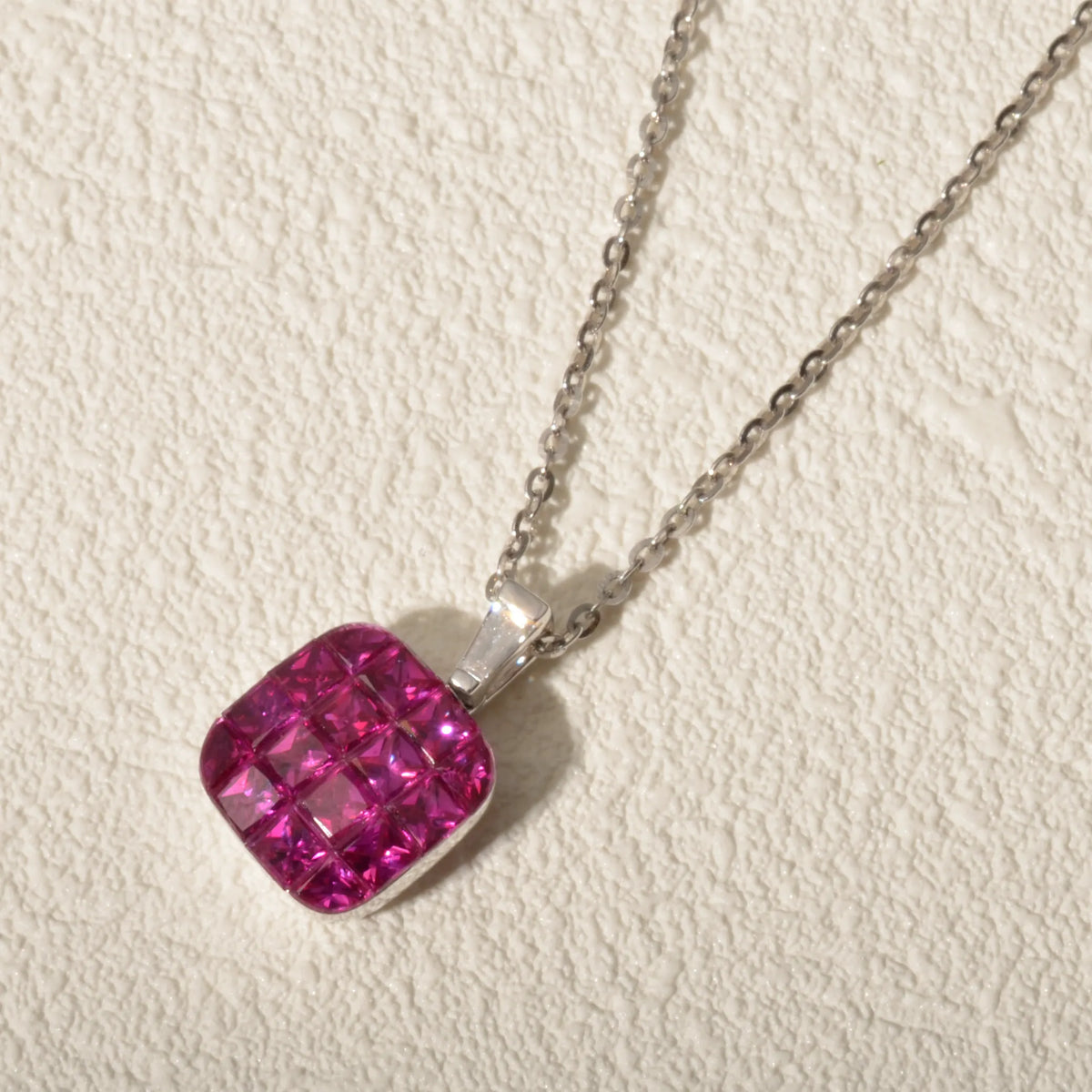 【限定1点】ルビー/ダイヤモンド K18ネックレス(計2.1ct/7月誕生石)《JPDN2131》