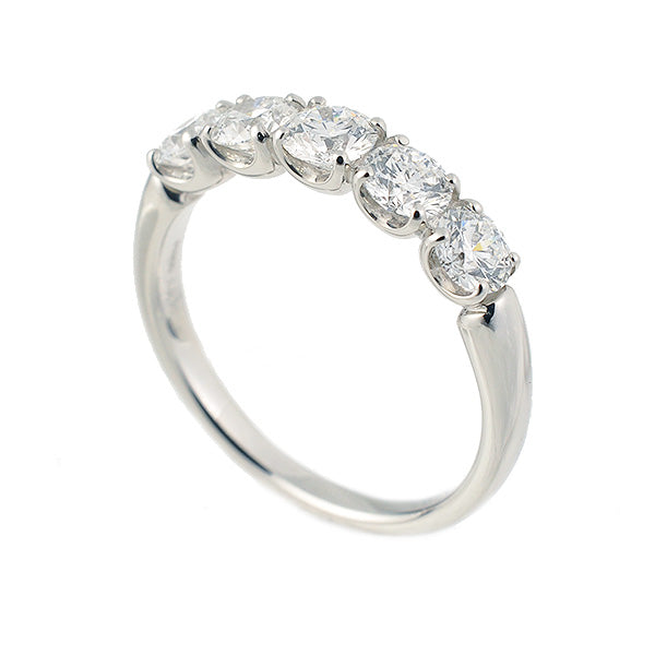 ダイヤモンド プラチナリング(計1.0カラット/Dカラー/SI2UP/EXCELLENT/4月誕生石)《JRGD1059》