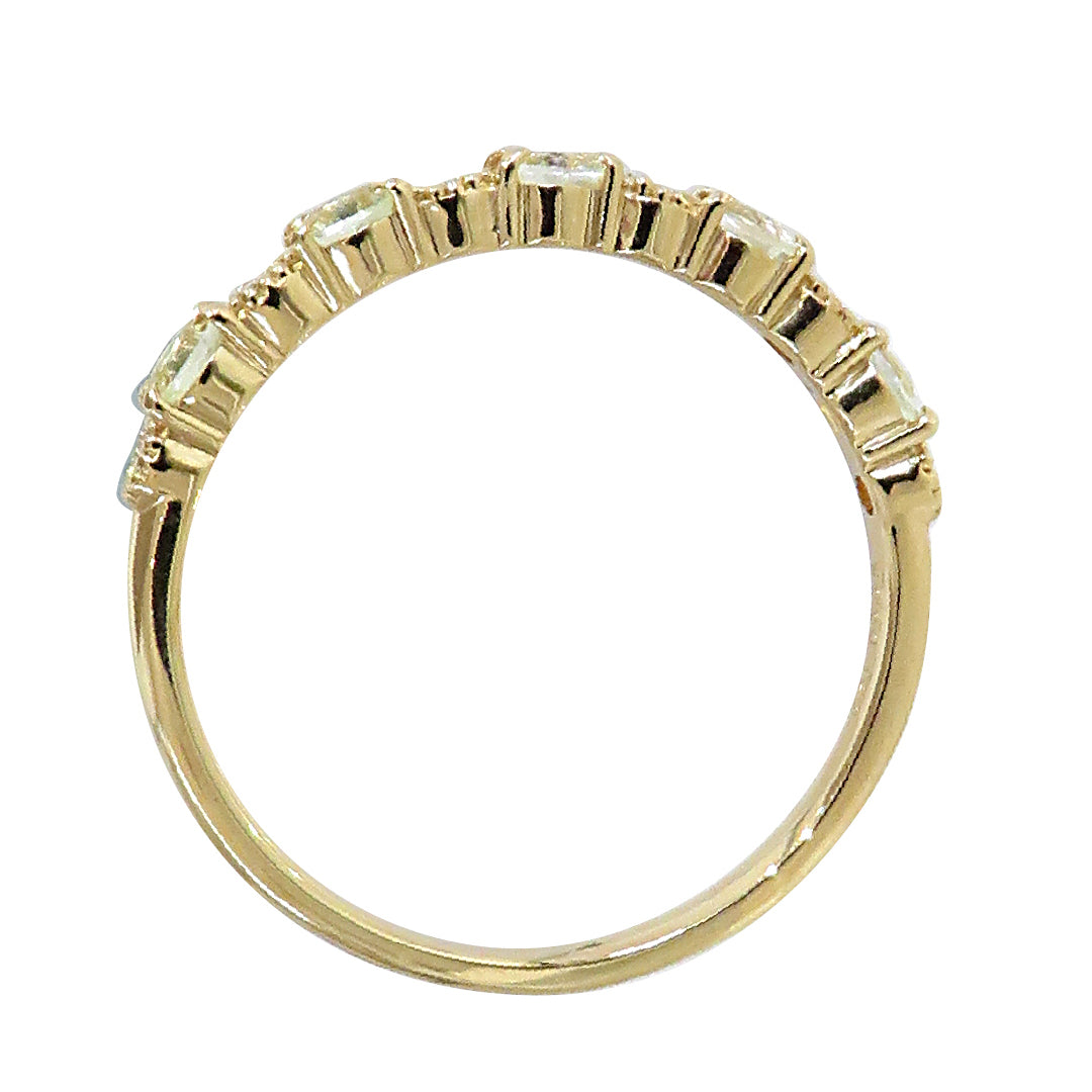 【限定5点】ハイアライトオパール/ダイヤモンド K18リング(10月誕生石)《JRGN1939》