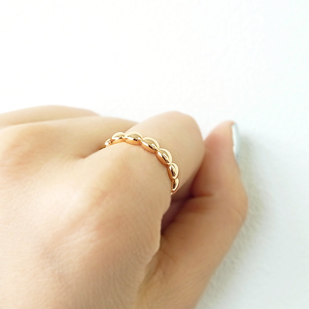 K18リング(ピンクゴールド)《LU00103-PG》