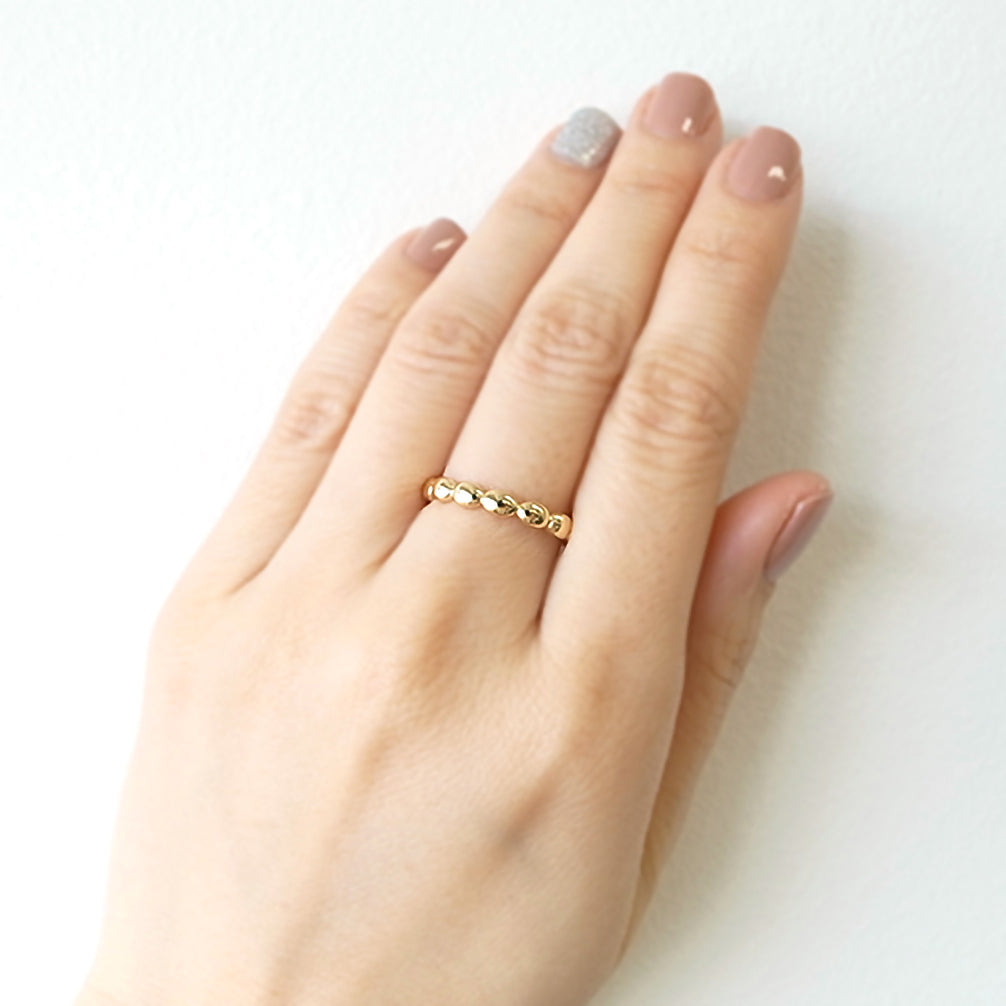 K18リング(イエローゴールド)《LU00103-YG》