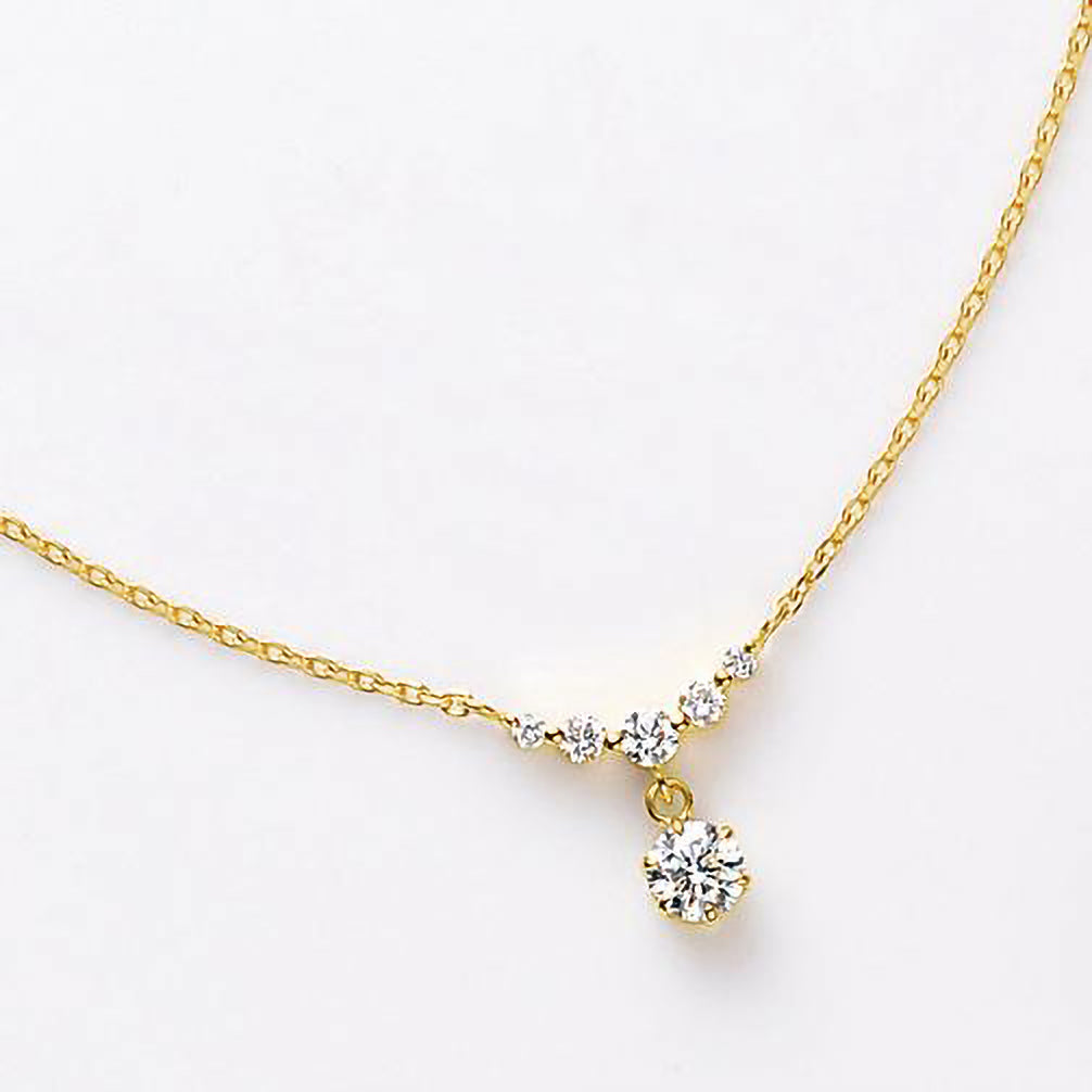 k18 ダイヤ0.04ct ネックレス