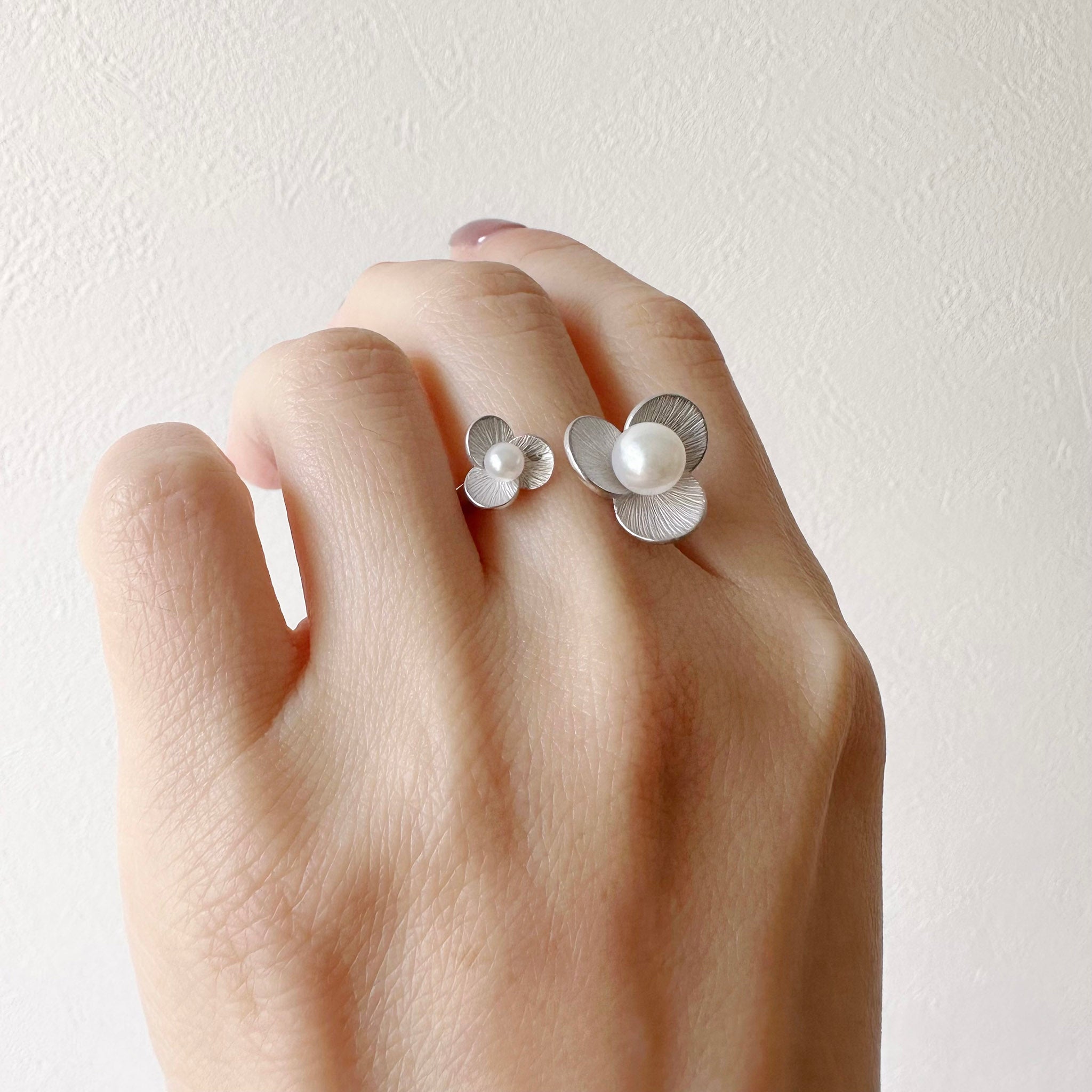 パール シルバーリング(アコヤ真珠/6月誕生石)《M0010006》