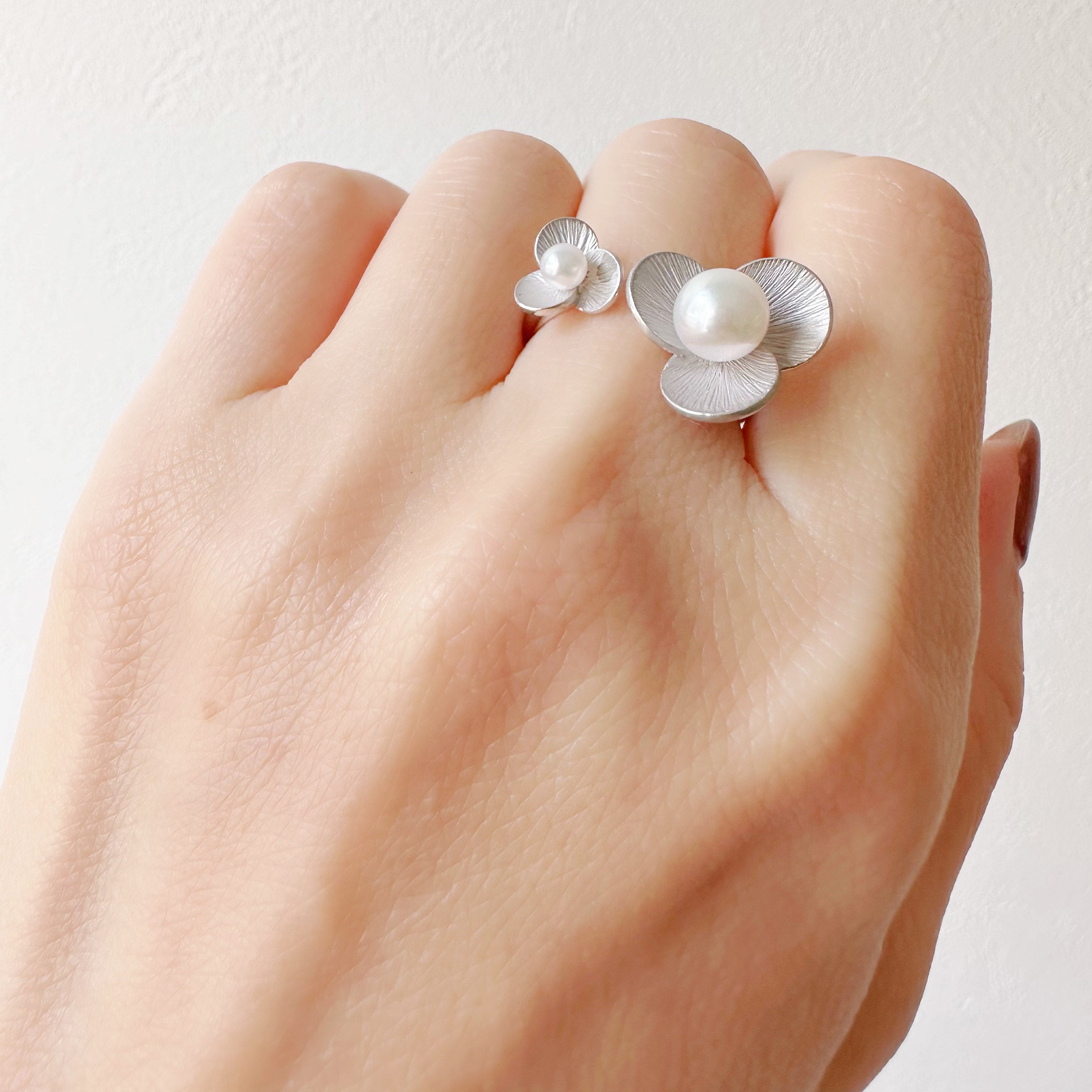 パール シルバーリング(アコヤ真珠/6月誕生石)《M0010006》