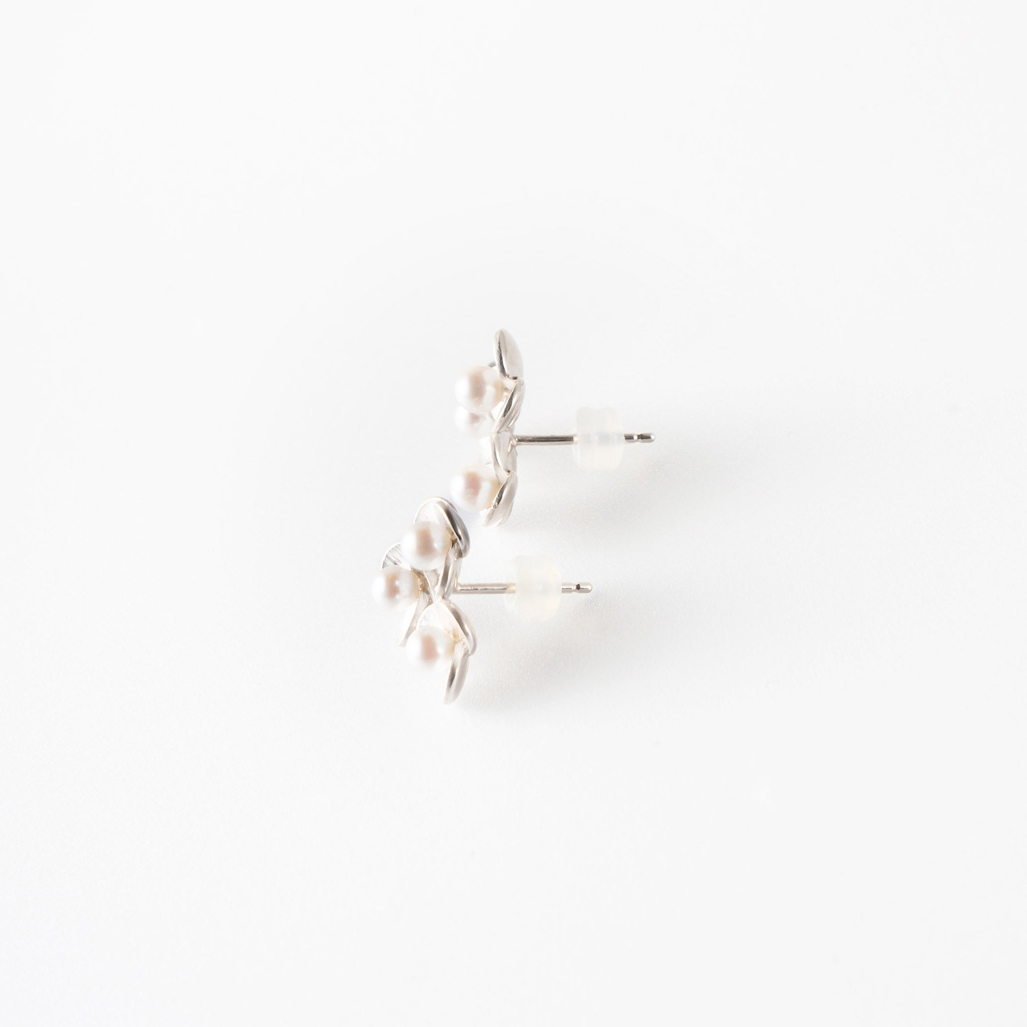 パール シルバーピアス(アコヤ真珠/6月誕生石)《M0010008》