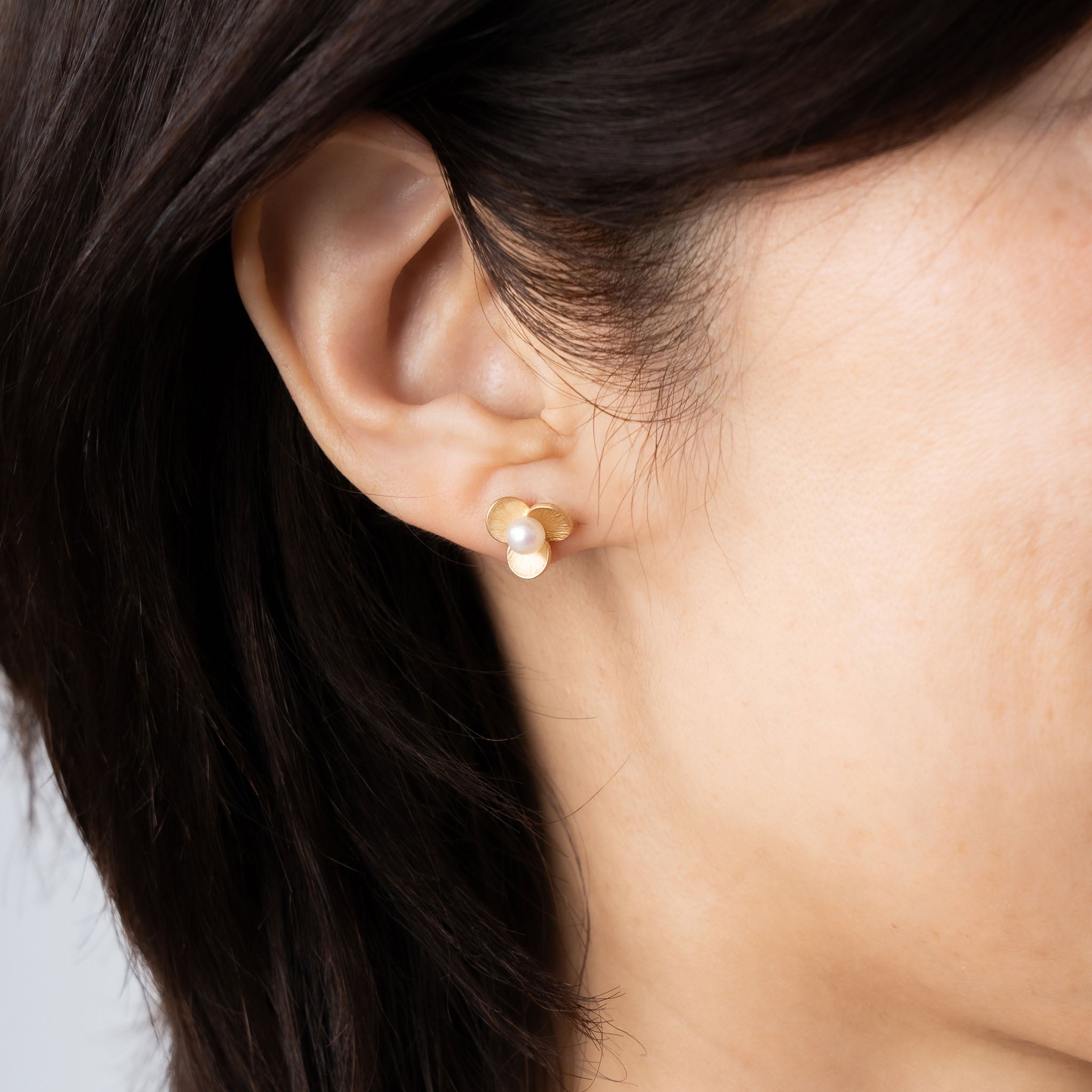 パール シルバーピアス(アコヤ真珠/6月誕生石)《M0010009》