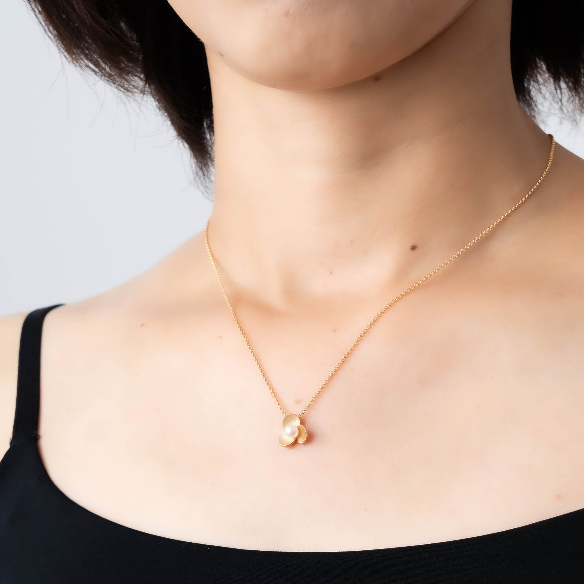 パール シルバーネックレス(アコヤ真珠/6月誕生石)《M0010011》